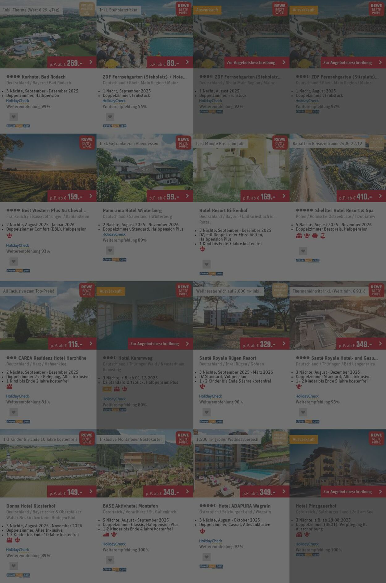 Prospekt REWE Reisen 18.08.2025 - 27.08.2025