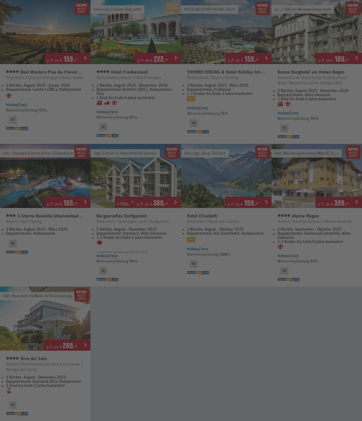 Prospekt REWE Reisen 18.08.2025 - 27.08.2025