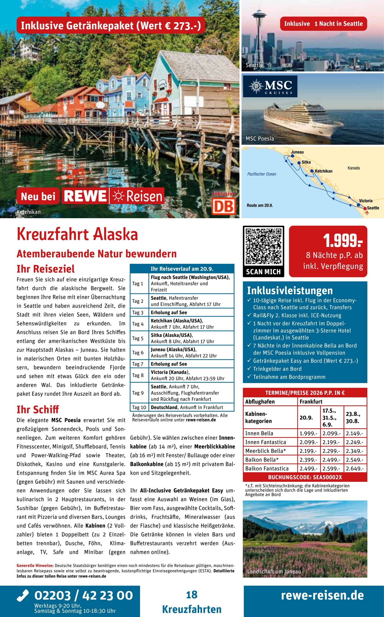 Prospekt REWE Reisen 01.07.2025 - 15.07.2025