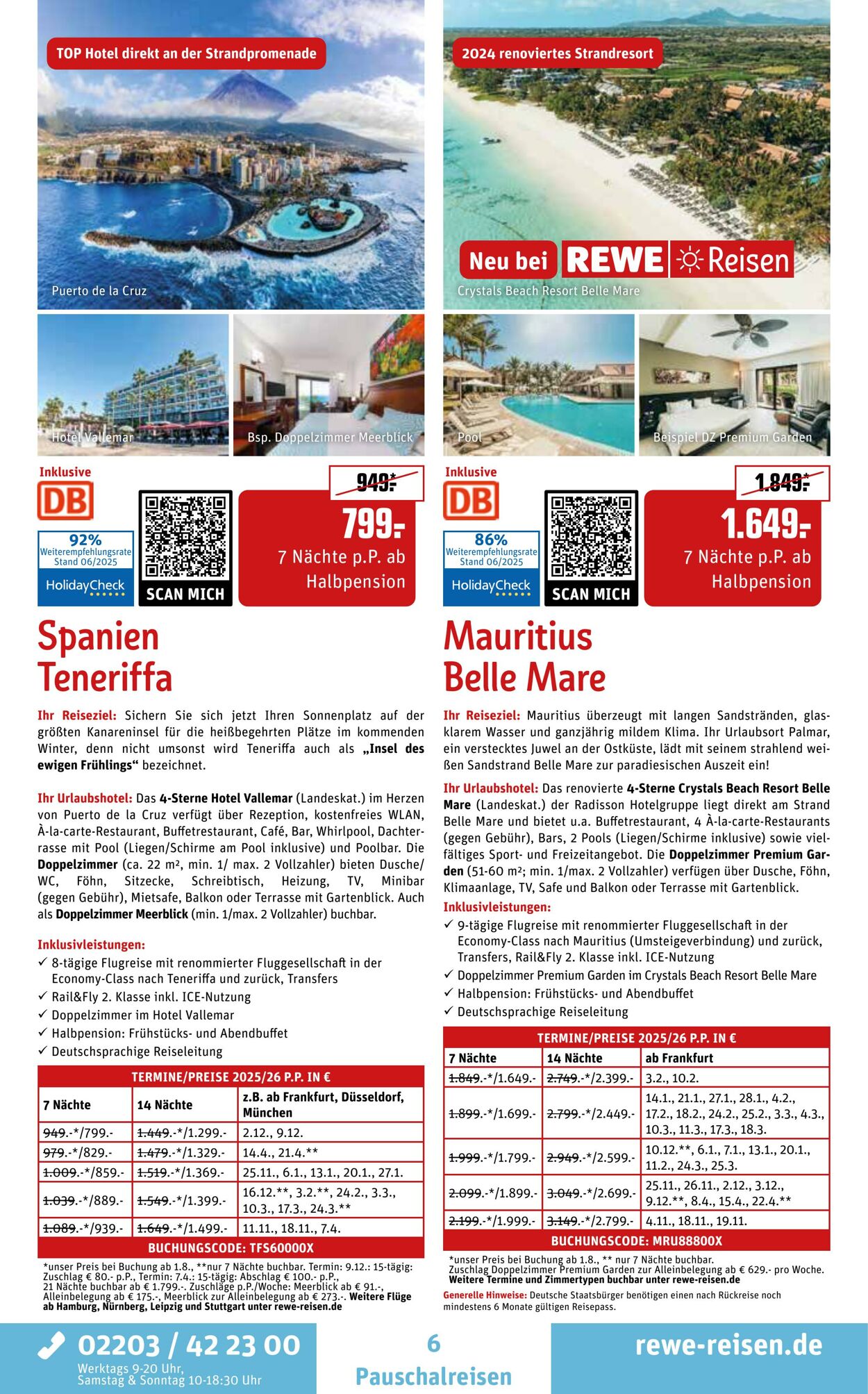Prospekt REWE Reisen 01.07.2025 - 15.07.2025