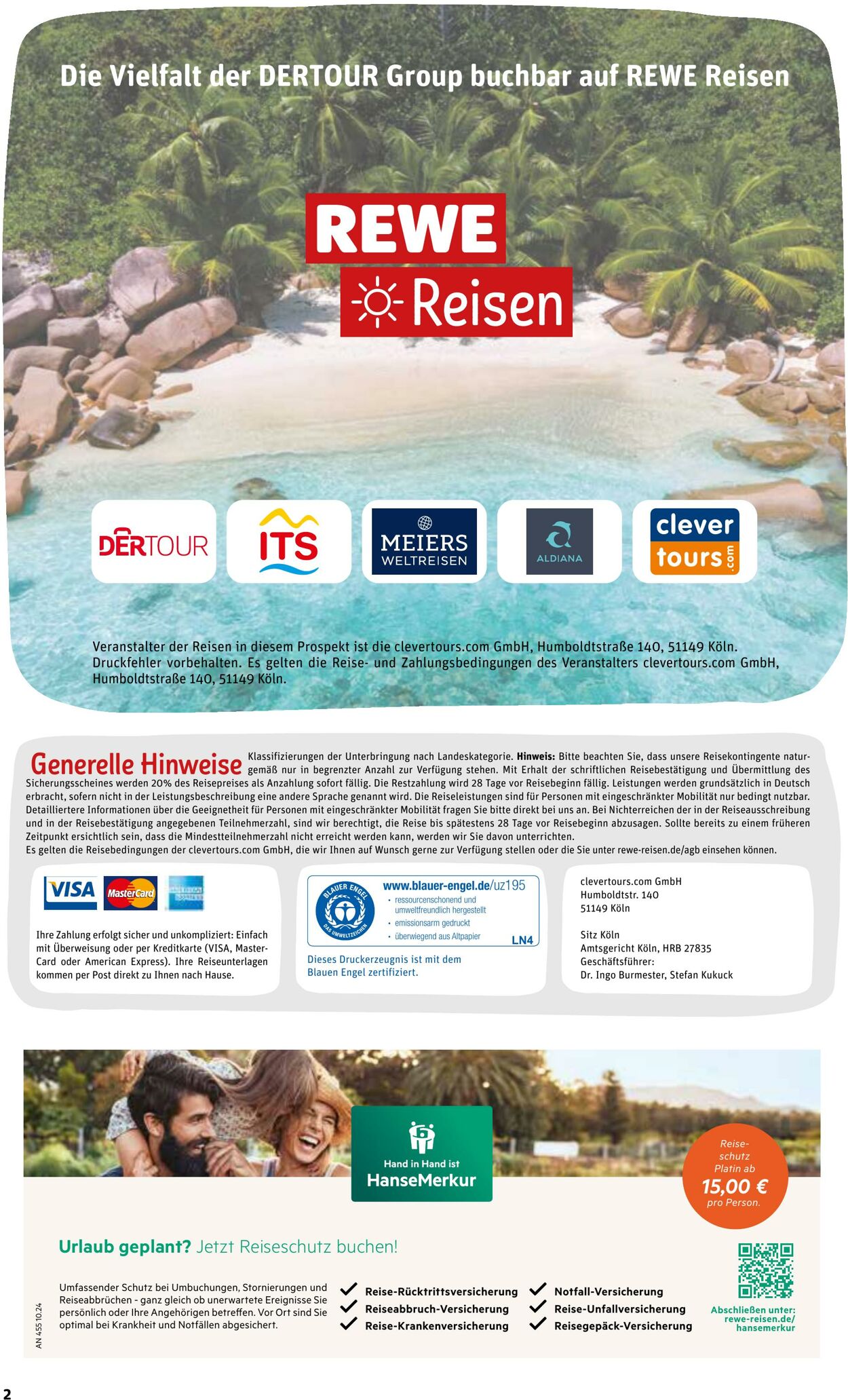 Prospekt REWE Reisen 01.07.2025 - 15.07.2025