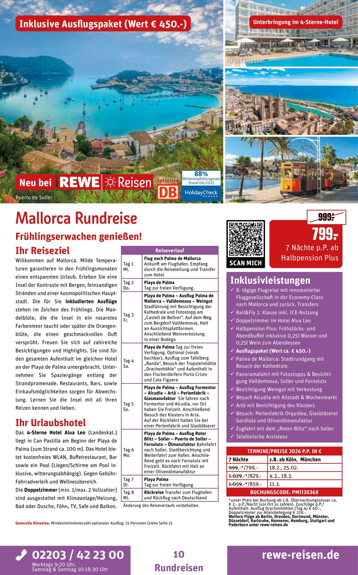 Prospekt REWE Reisen 01.07.2025 - 15.07.2025
