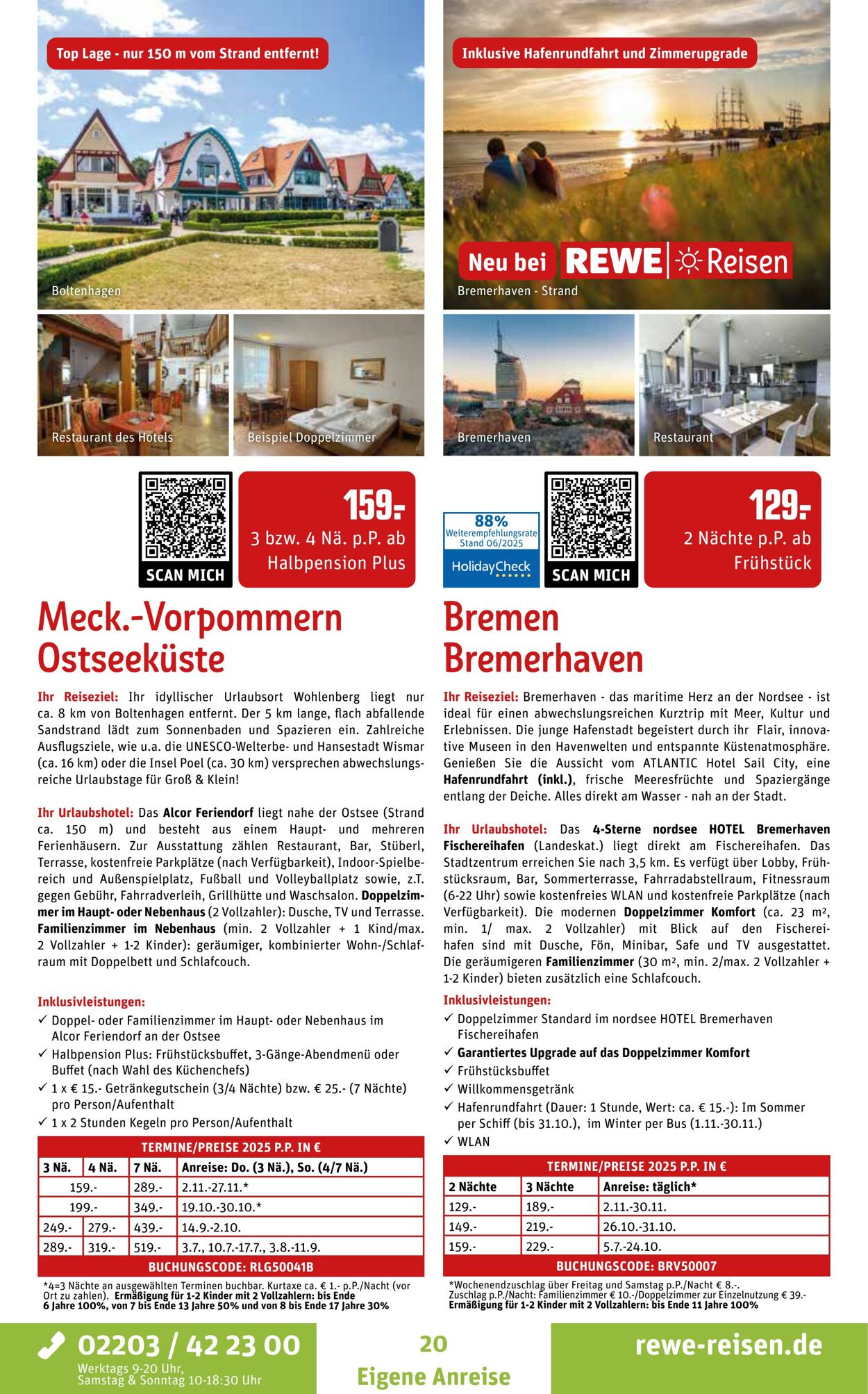 Prospekt REWE Reisen 01.07.2025 - 15.07.2025