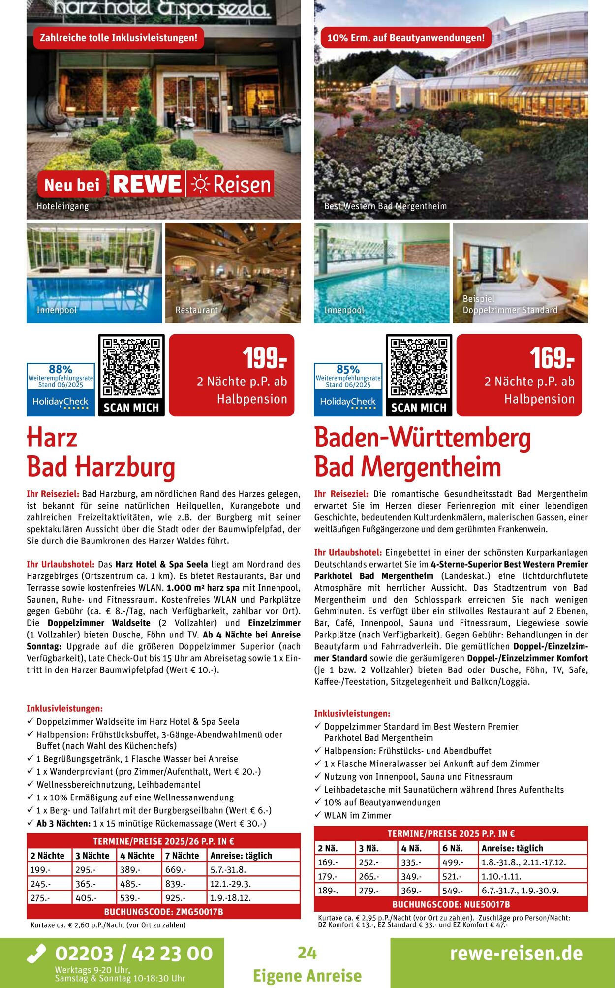 Prospekt REWE Reisen 01.07.2025 - 15.07.2025