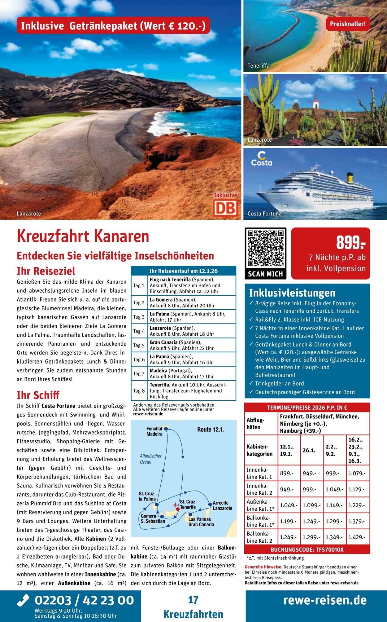 Prospekt REWE Reisen 01.07.2025 - 15.07.2025