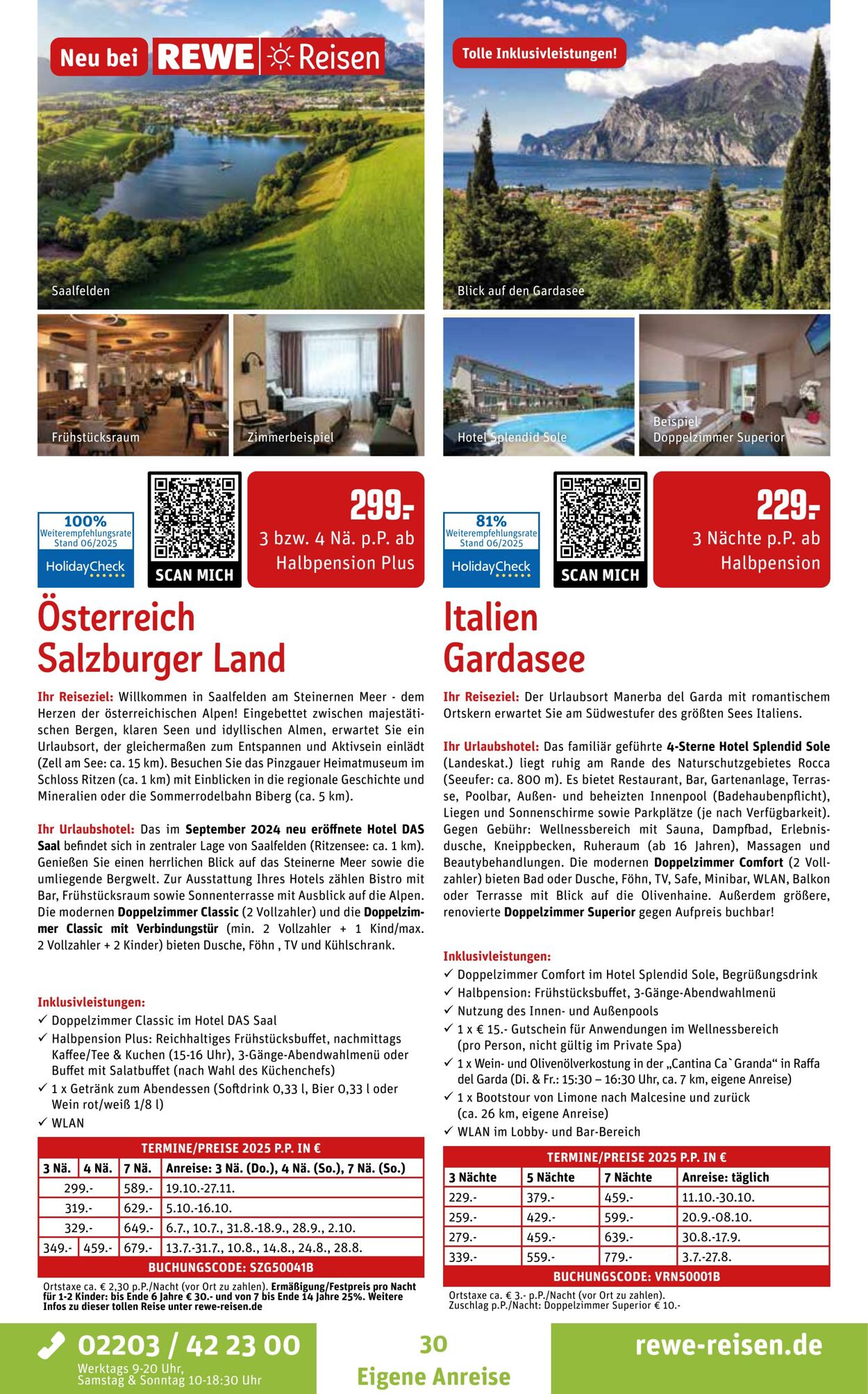 Prospekt REWE Reisen 01.07.2025 - 15.07.2025