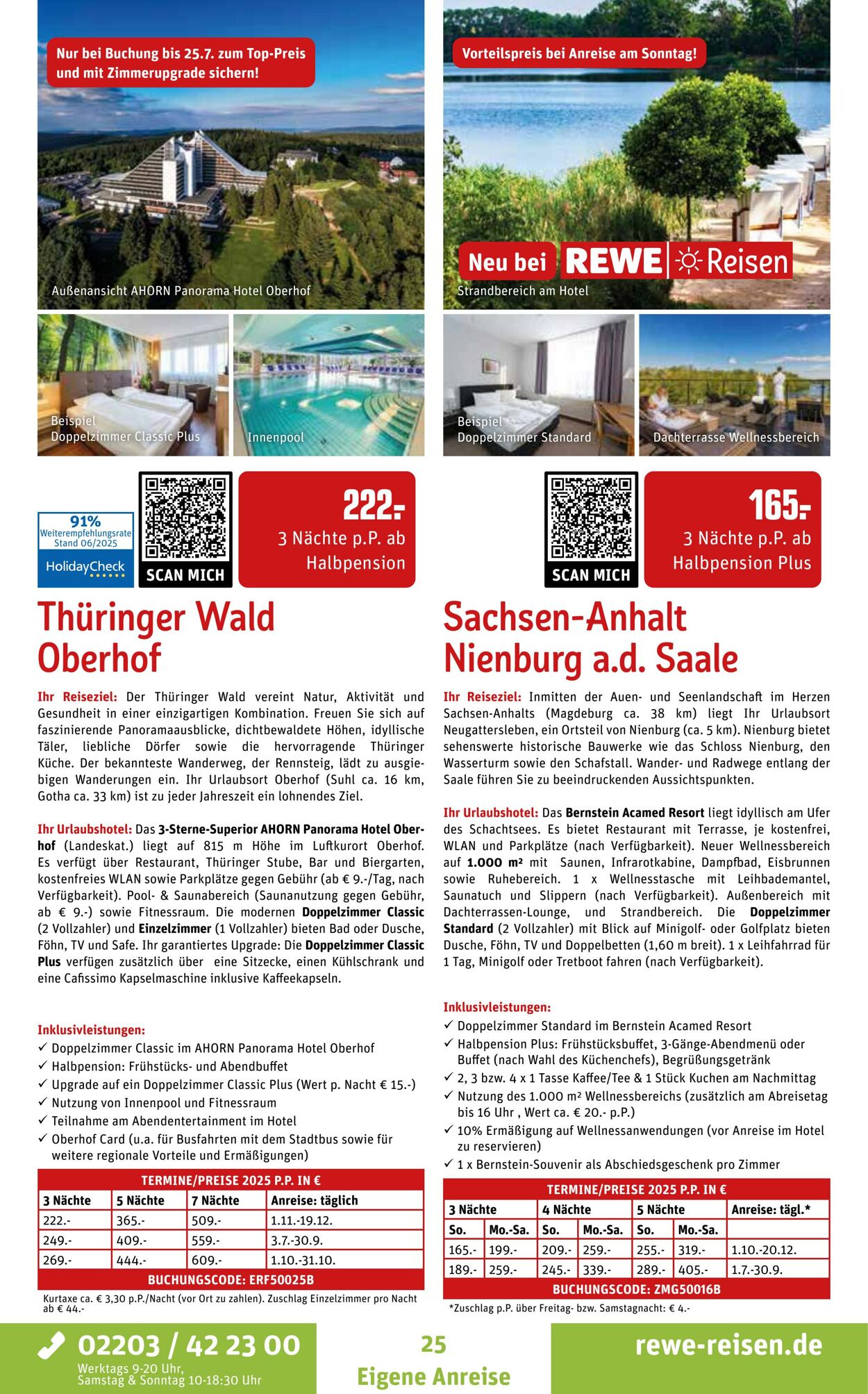 Prospekt REWE Reisen 01.07.2025 - 15.07.2025