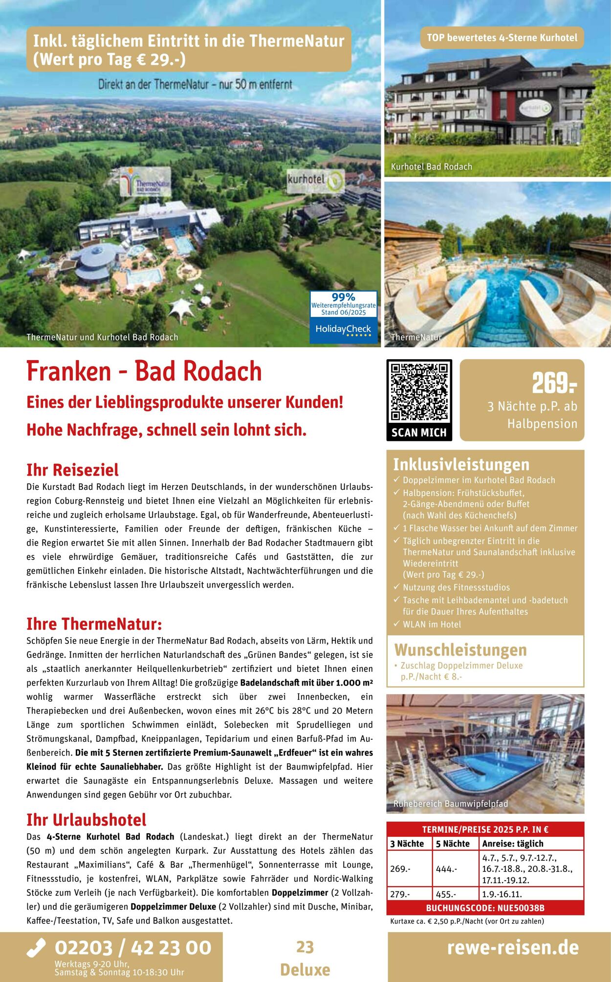 Prospekt REWE Reisen 01.07.2025 - 15.07.2025