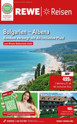 Prospekt REWE Reisen 27.10.2025 - 03.11.2025