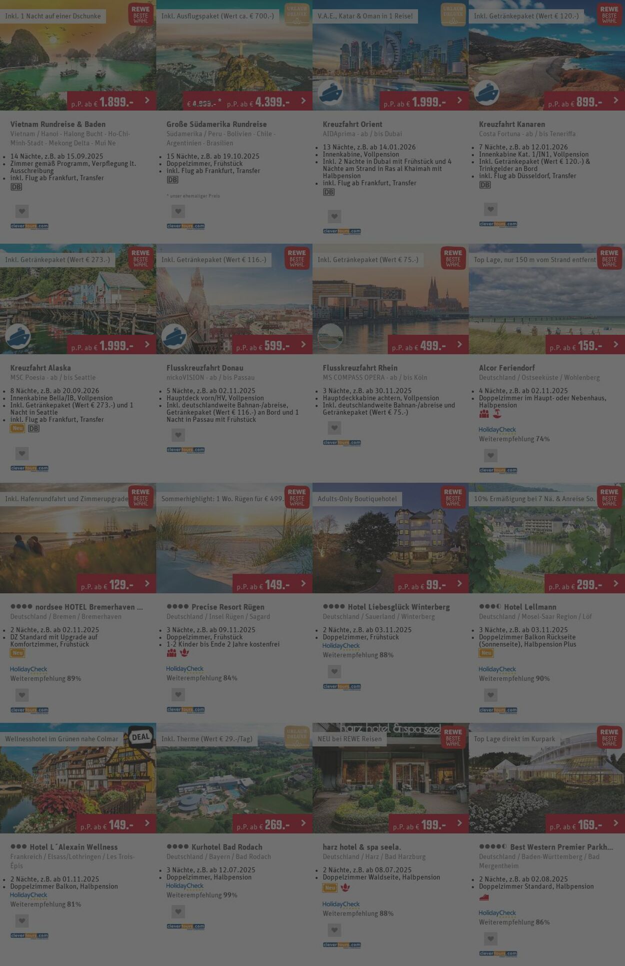 Prospekt REWE Reisen 30.06.2025 - 09.07.2025
