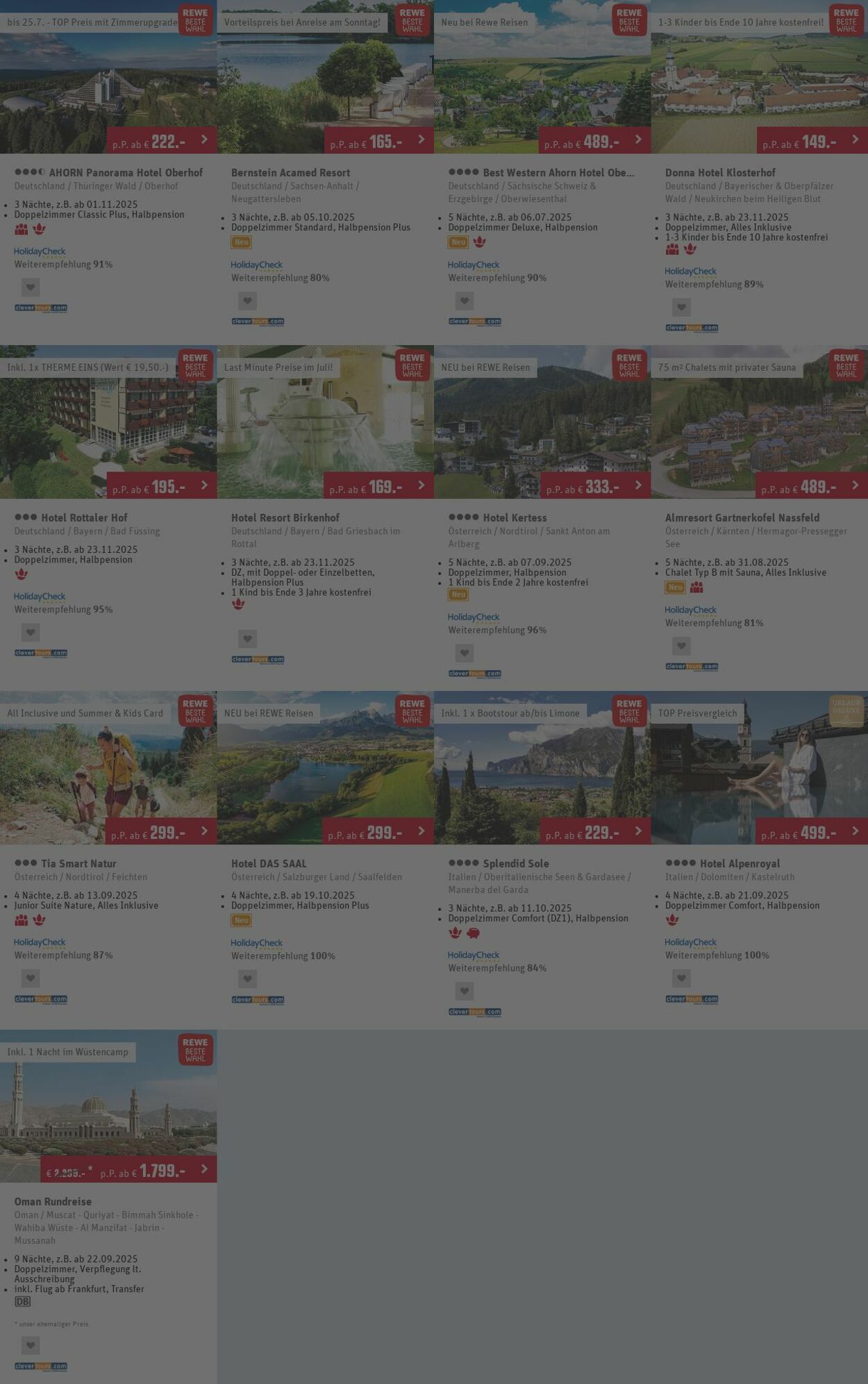 Prospekt REWE Reisen 30.06.2025 - 09.07.2025