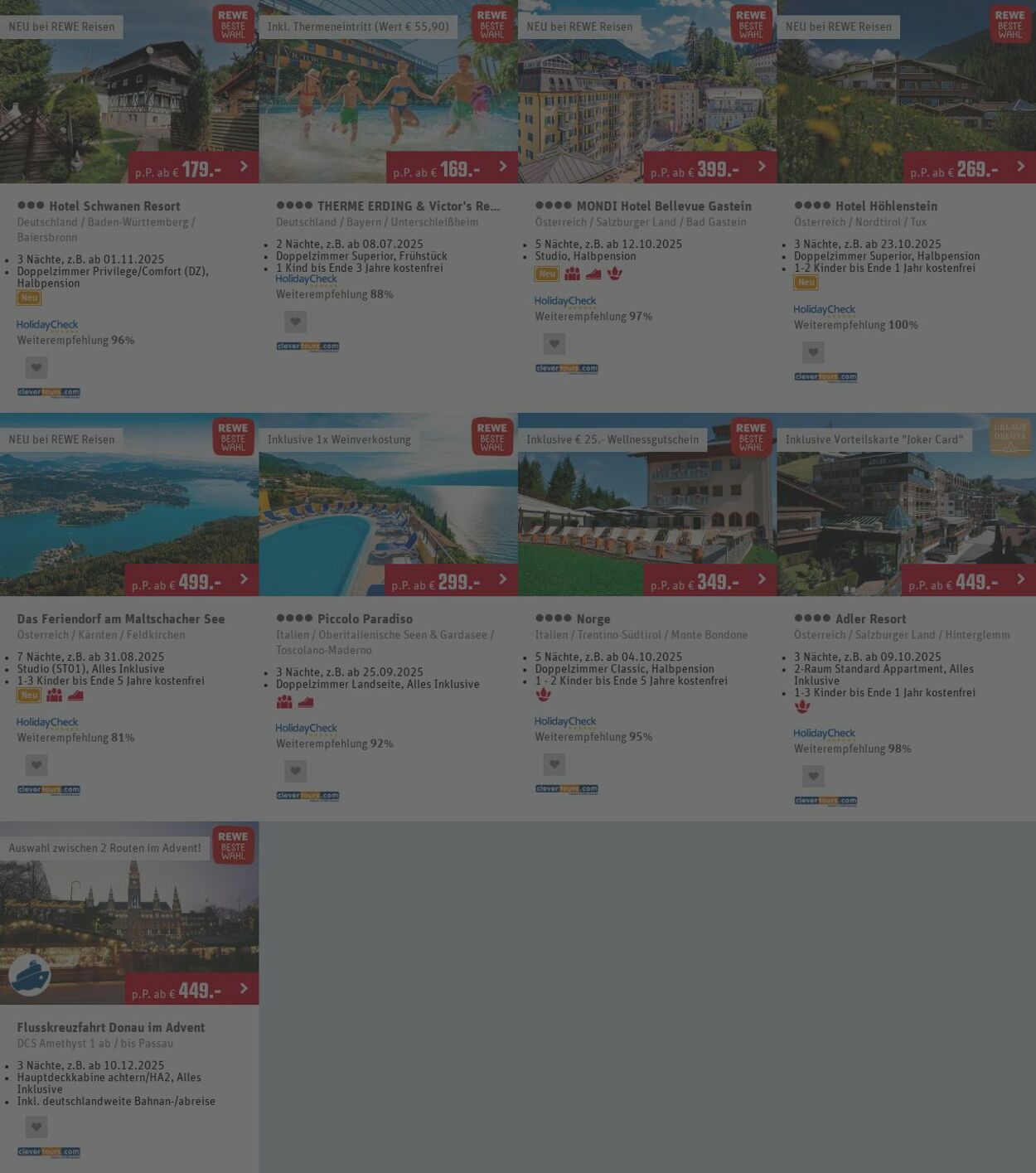 Prospekt REWE Reisen 30.06.2025 - 09.07.2025