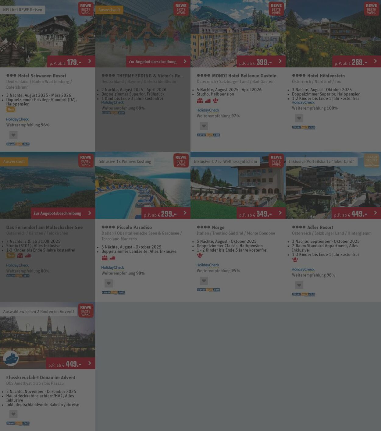 Prospekt REWE Reisen 18.08.2025 - 27.08.2025