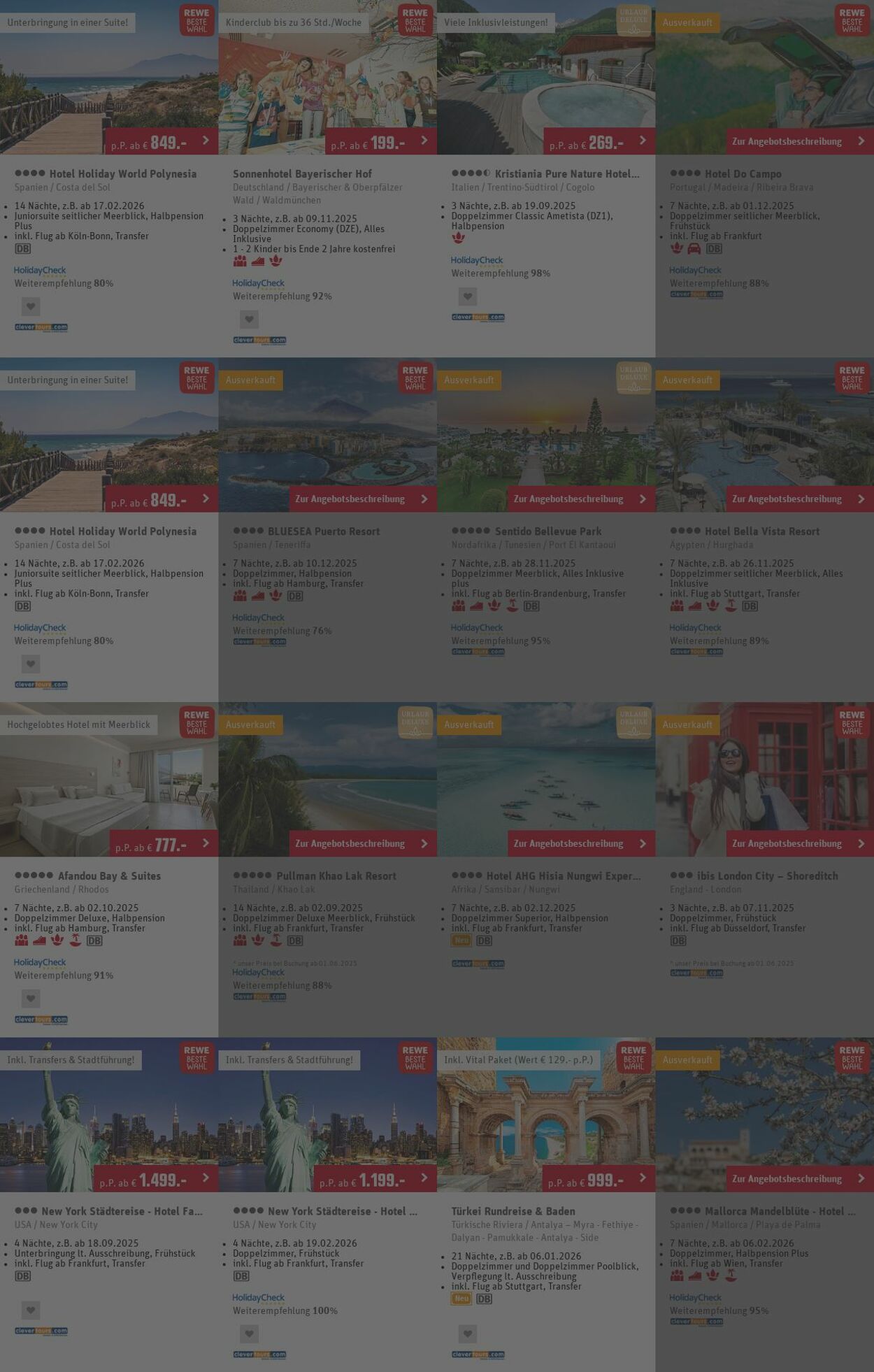 Prospekt REWE Reisen 30.06.2025 - 09.07.2025