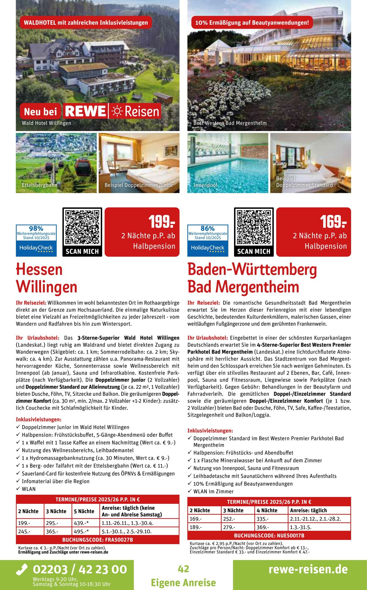 Prospekt REWE Reisen 27.10.2025 - 03.11.2025