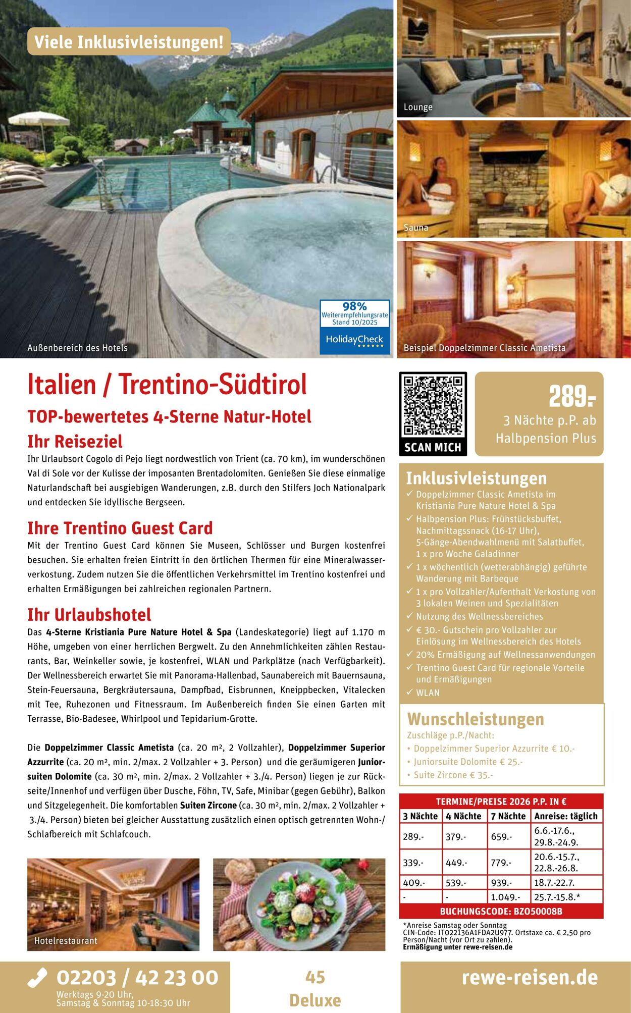 Prospekt REWE Reisen 27.10.2025 - 03.11.2025