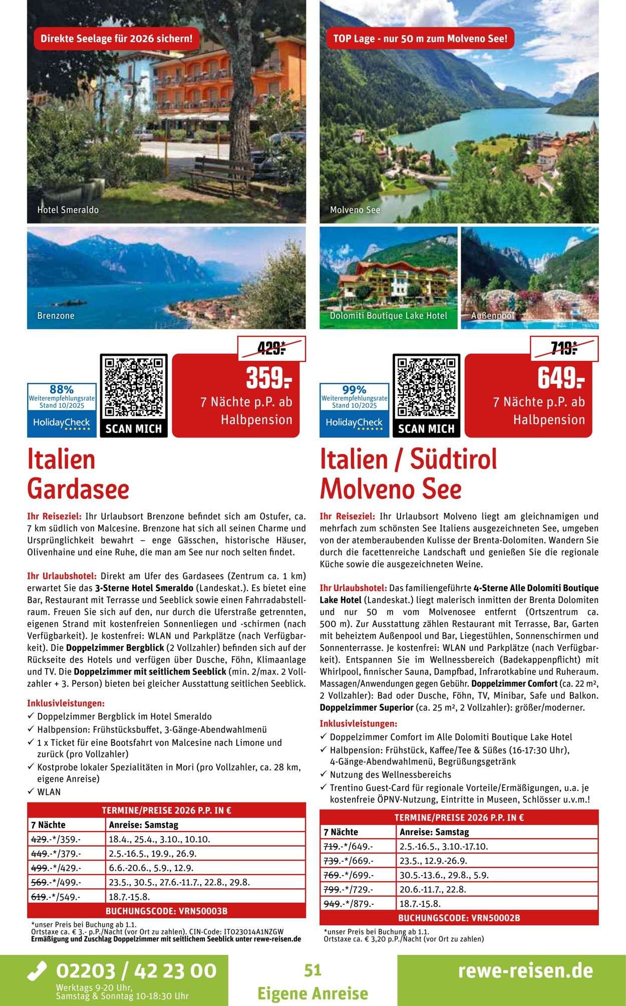 Prospekt REWE Reisen 27.10.2025 - 03.11.2025