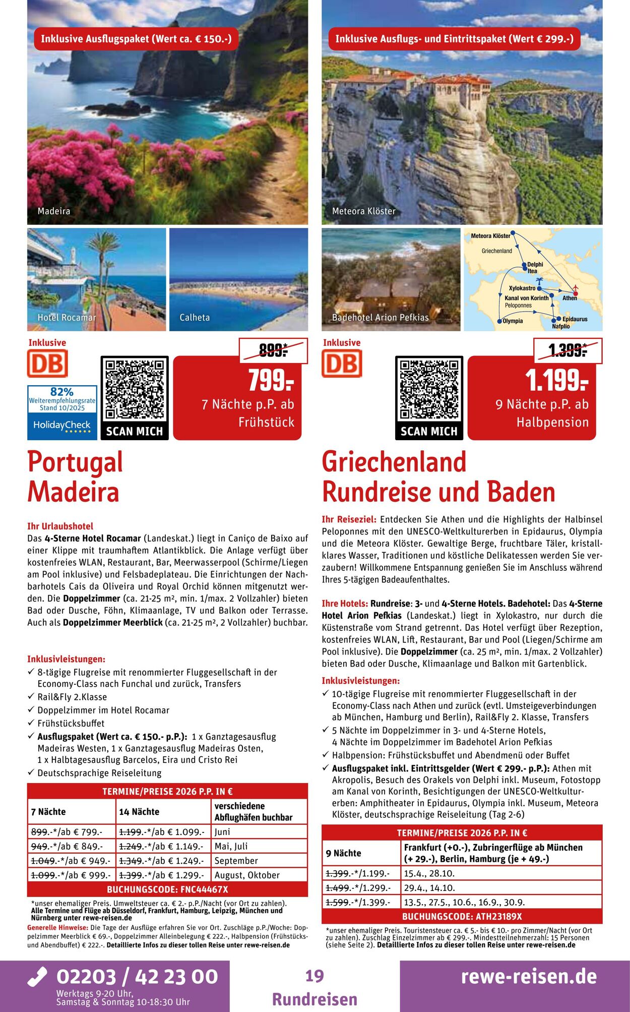 Prospekt REWE Reisen 27.10.2025 - 03.11.2025