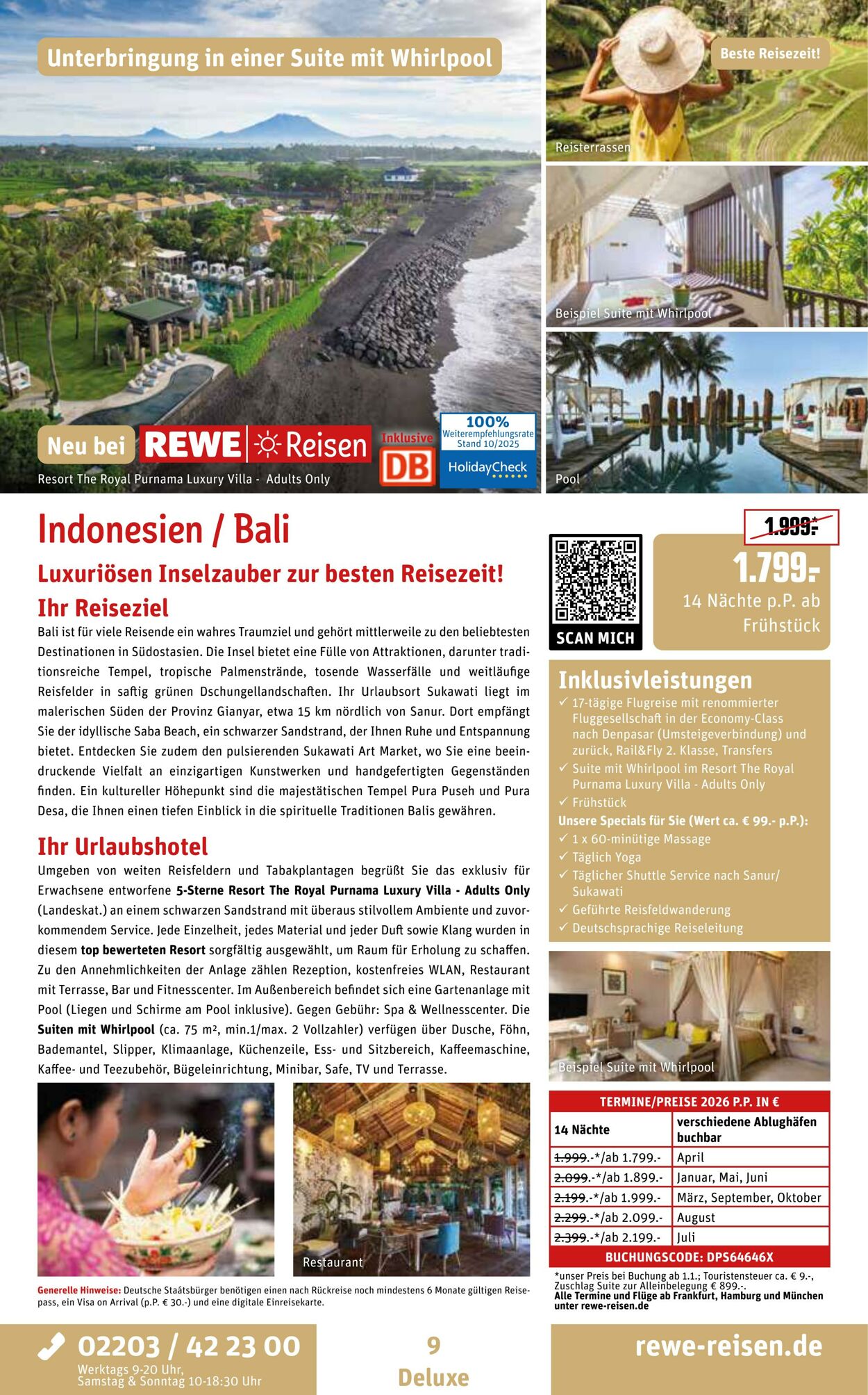 Prospekt REWE Reisen 27.10.2025 - 03.11.2025