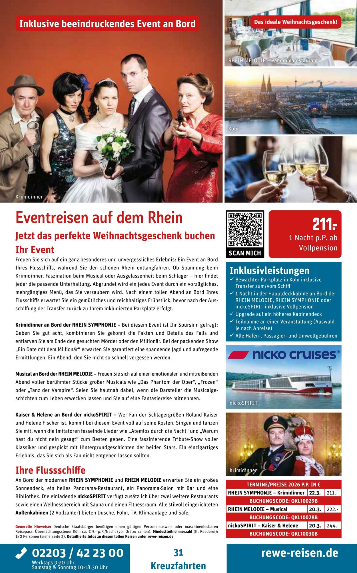 Prospekt REWE Reisen 27.10.2025 - 03.11.2025