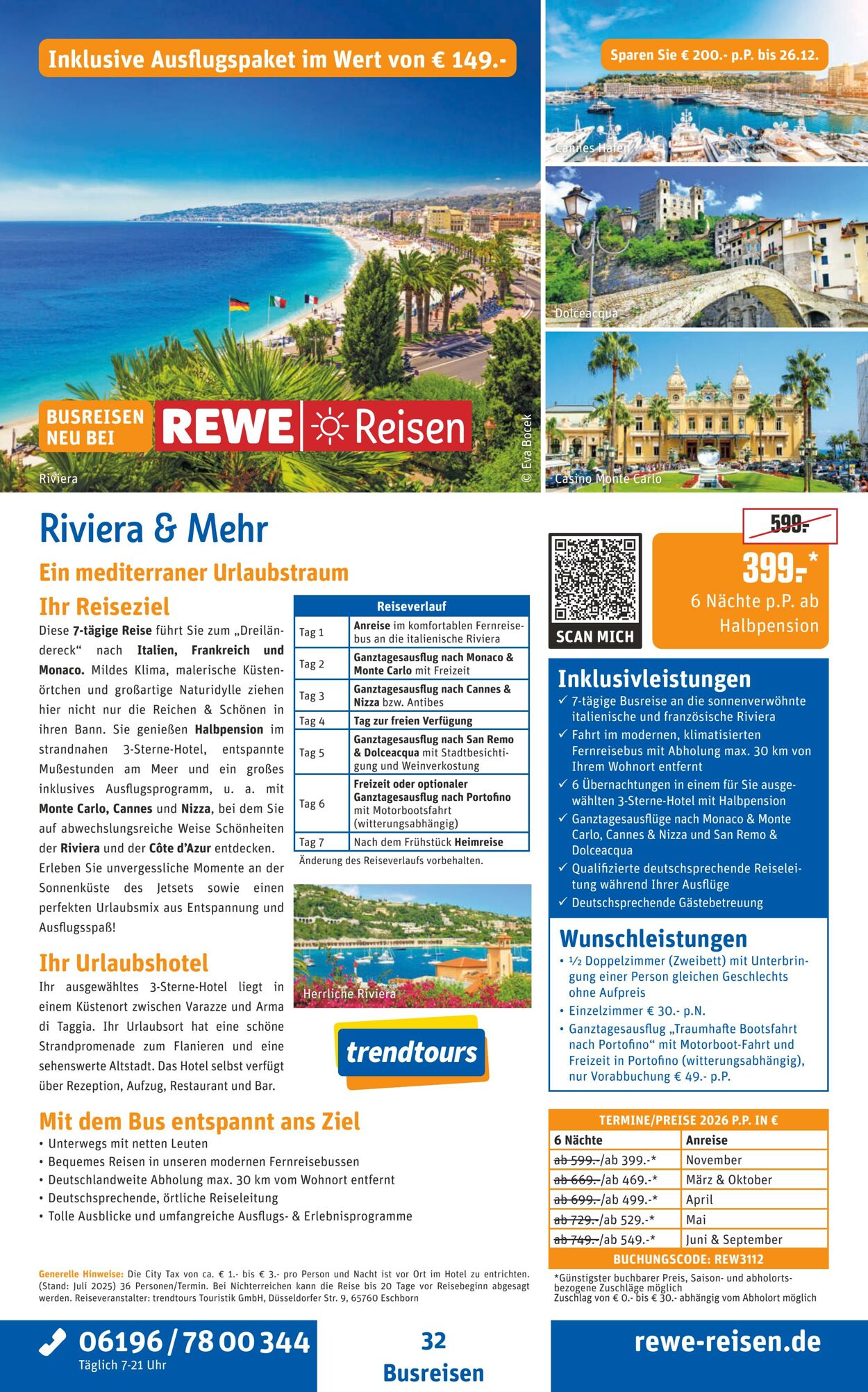 Prospekt REWE Reisen 27.10.2025 - 03.11.2025