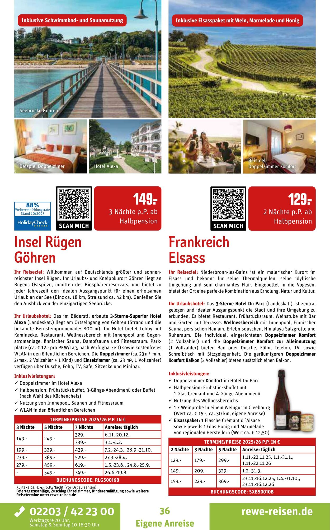 Prospekt REWE Reisen 27.10.2025 - 03.11.2025