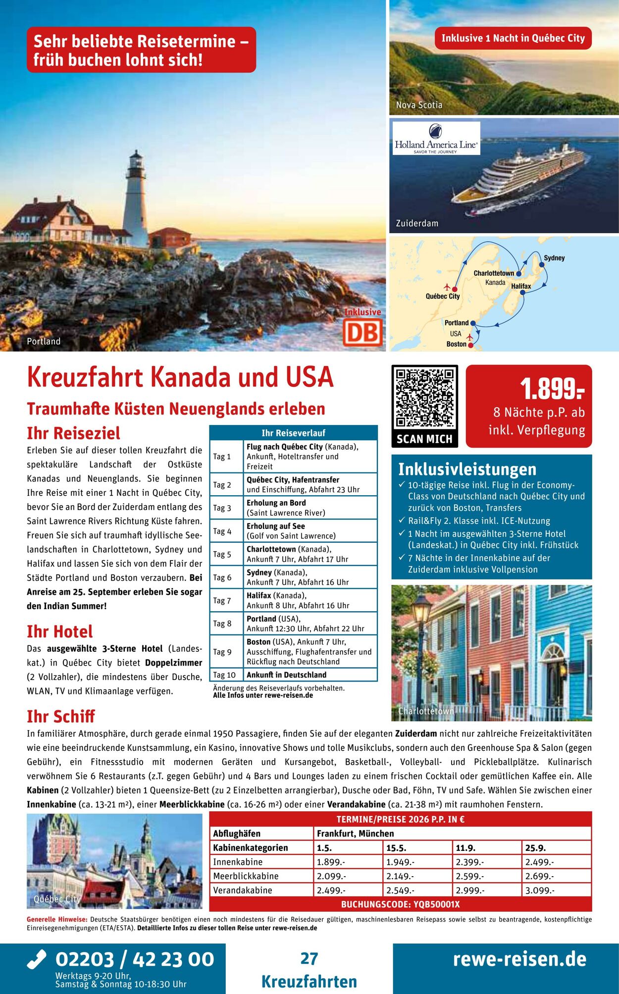 Prospekt REWE Reisen 27.10.2025 - 03.11.2025