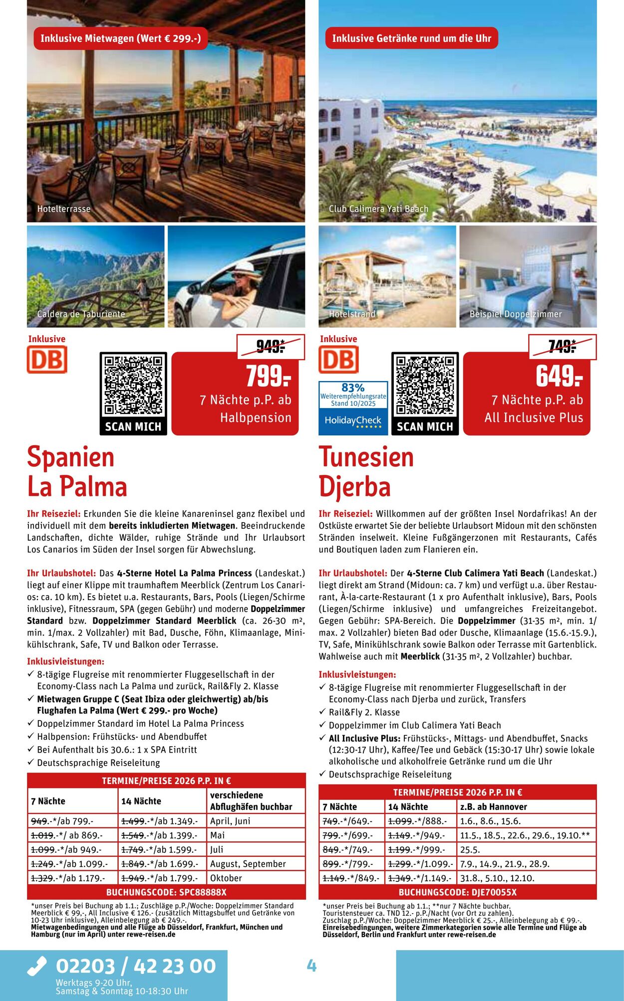 Prospekt REWE Reisen 27.10.2025 - 03.11.2025