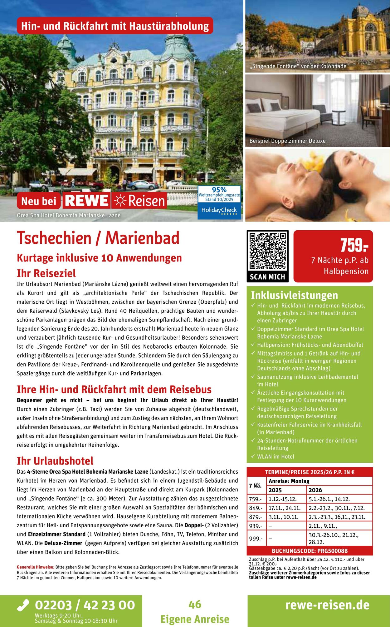 Prospekt REWE Reisen 27.10.2025 - 03.11.2025