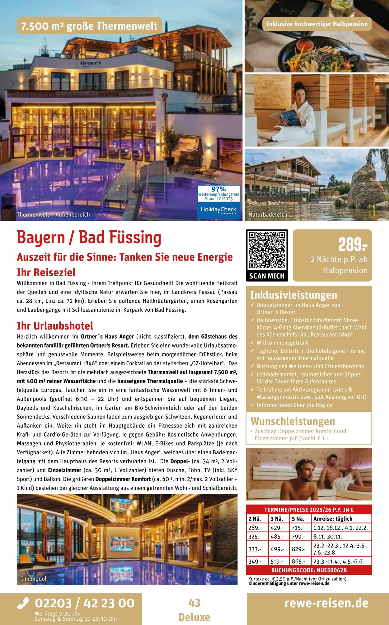 Prospekt REWE Reisen 27.10.2025 - 03.11.2025