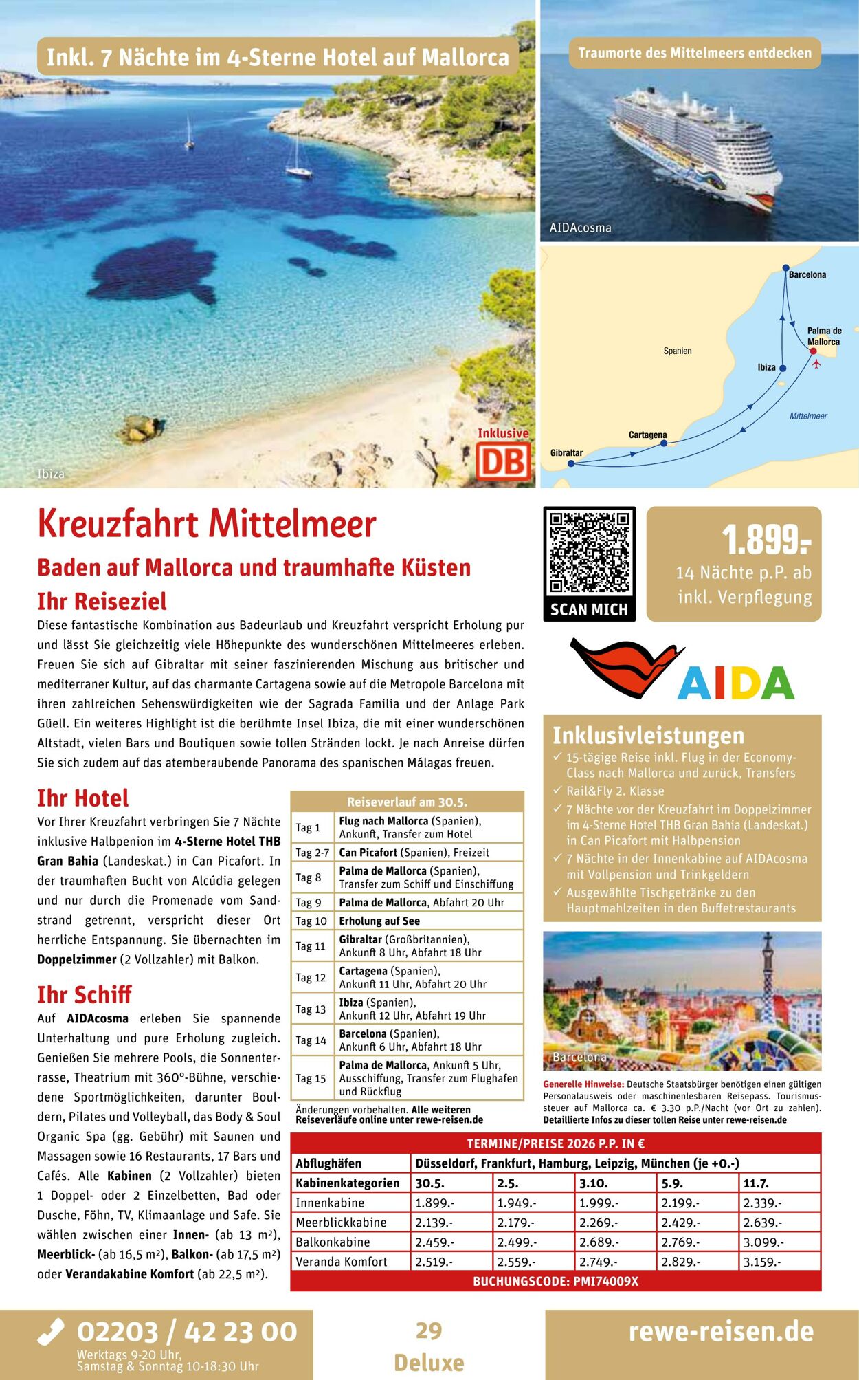 Prospekt REWE Reisen 27.10.2025 - 03.11.2025