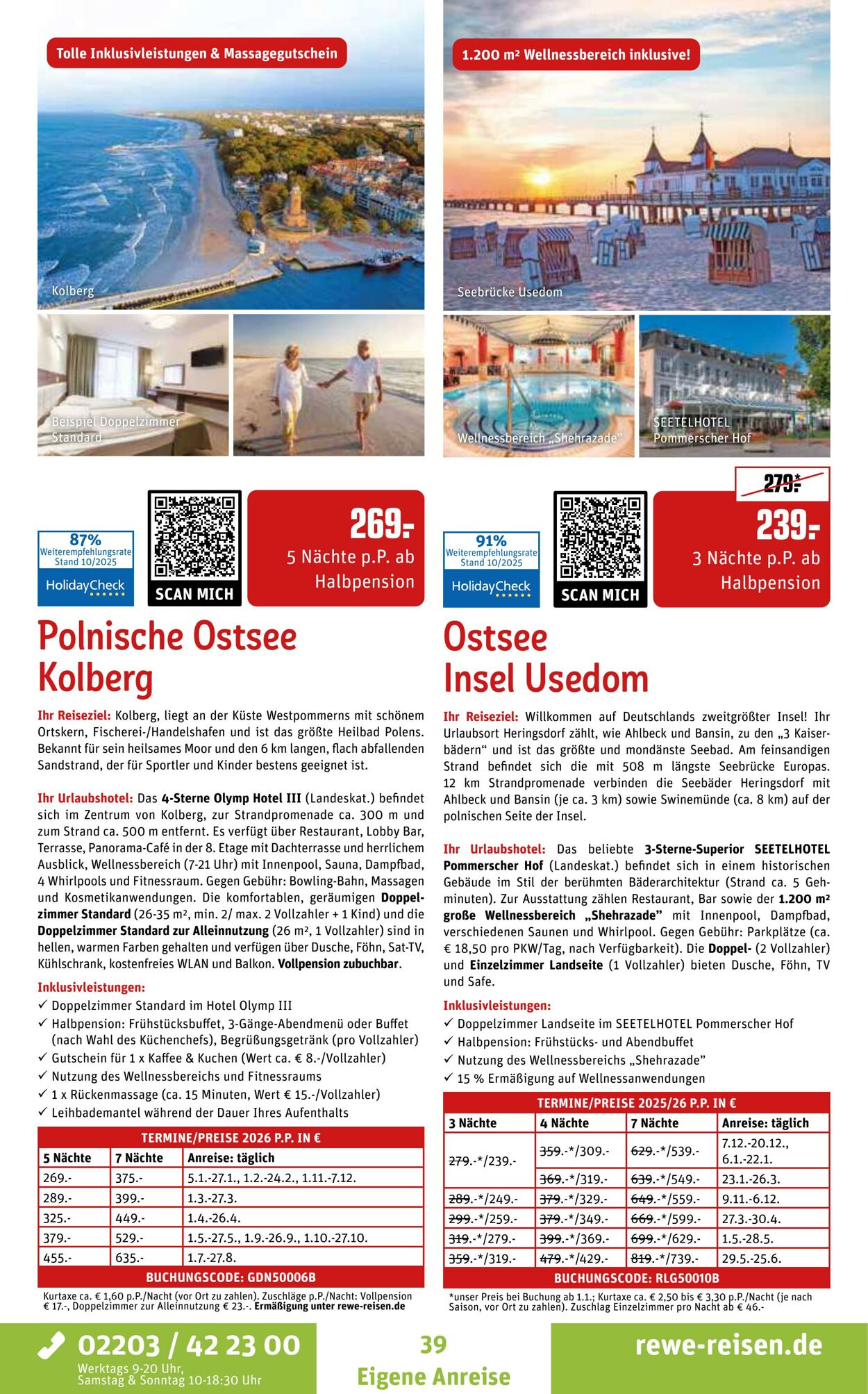 Prospekt REWE Reisen 27.10.2025 - 03.11.2025