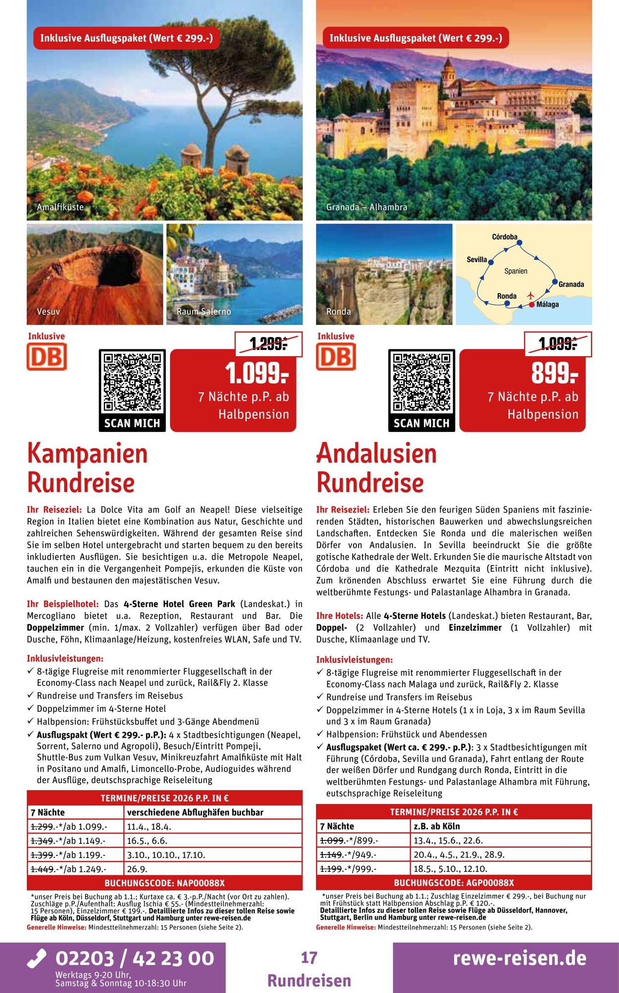 Prospekt REWE Reisen 27.10.2025 - 03.11.2025