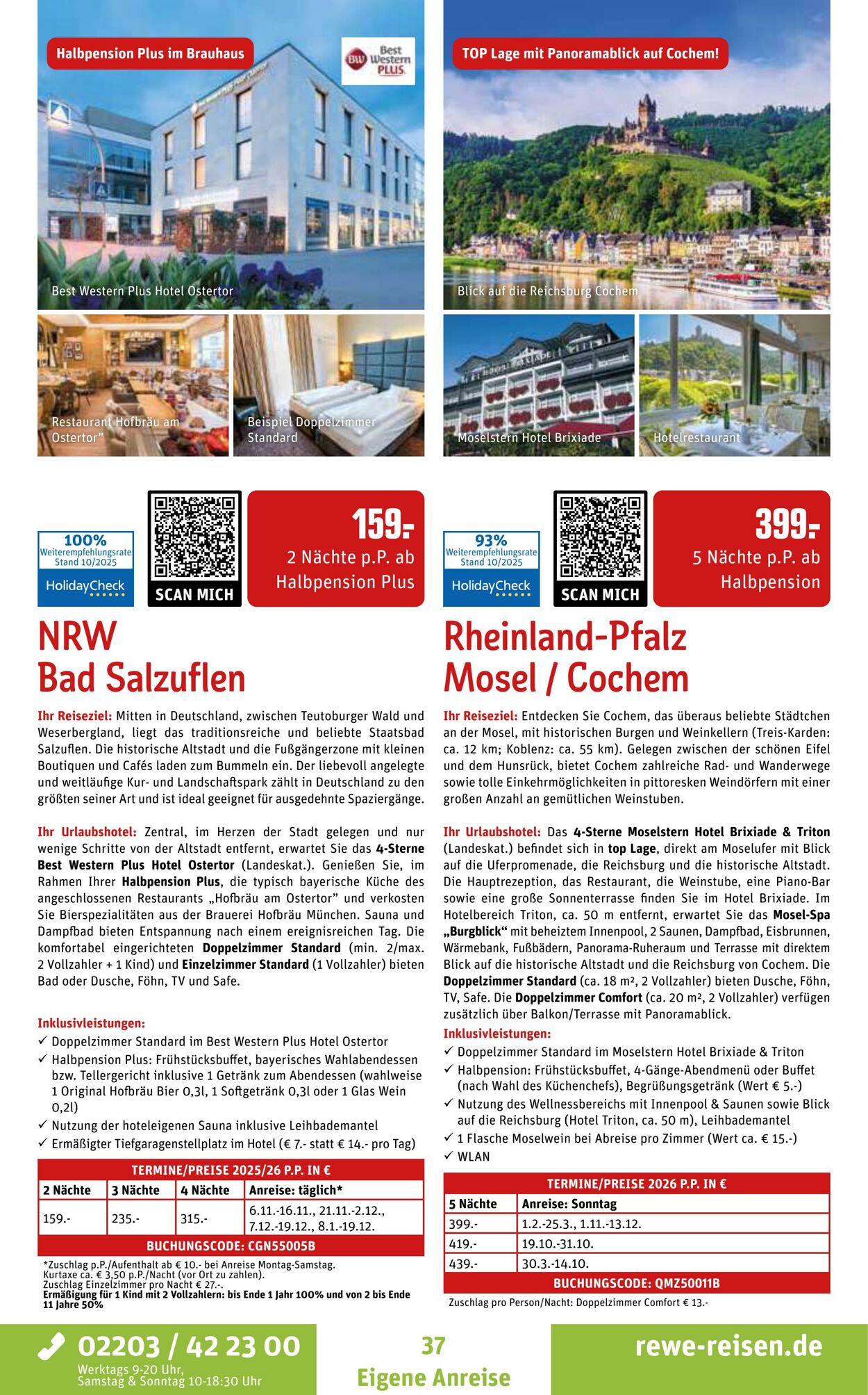 Prospekt REWE Reisen 27.10.2025 - 03.11.2025