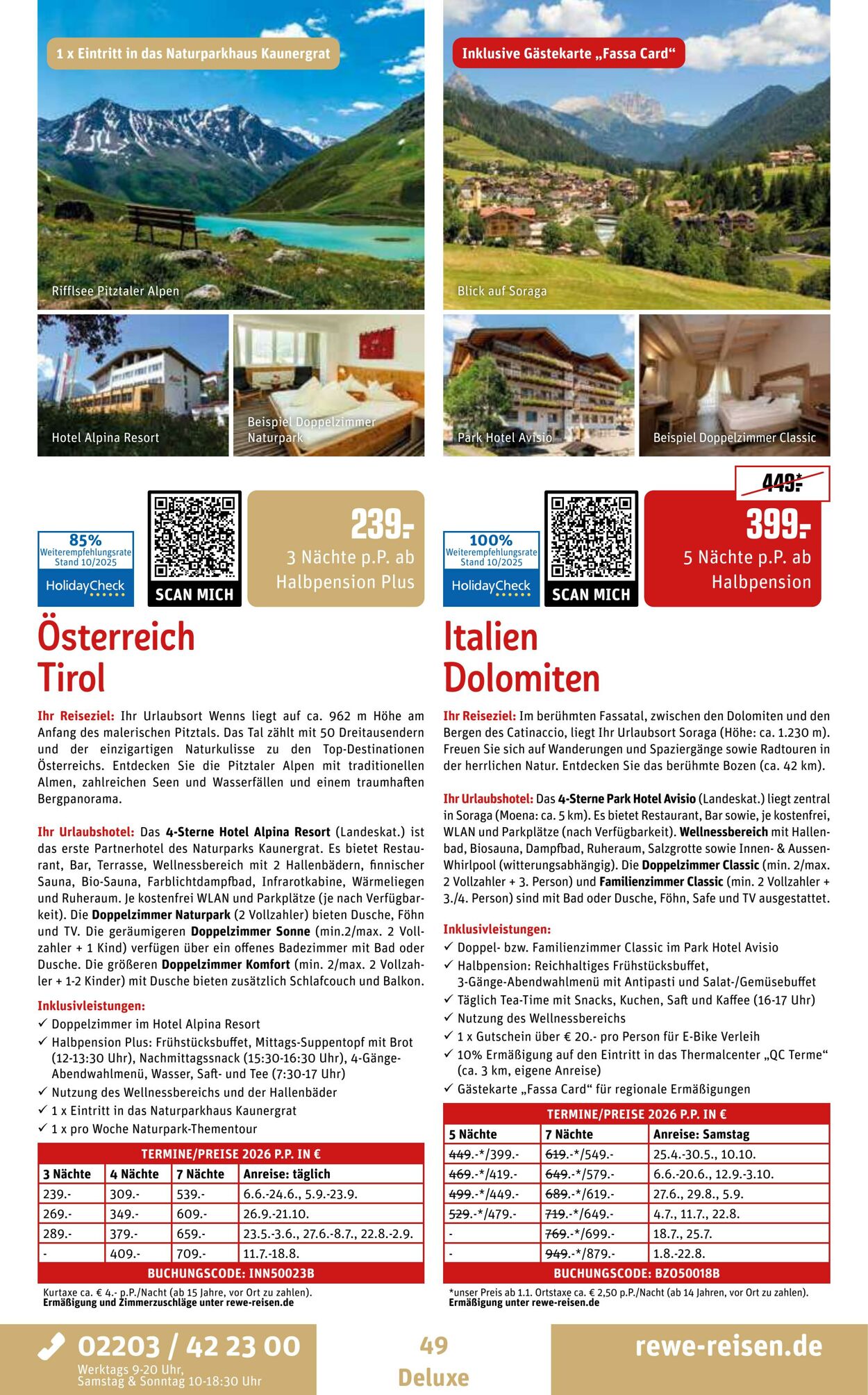 Prospekt REWE Reisen 27.10.2025 - 03.11.2025