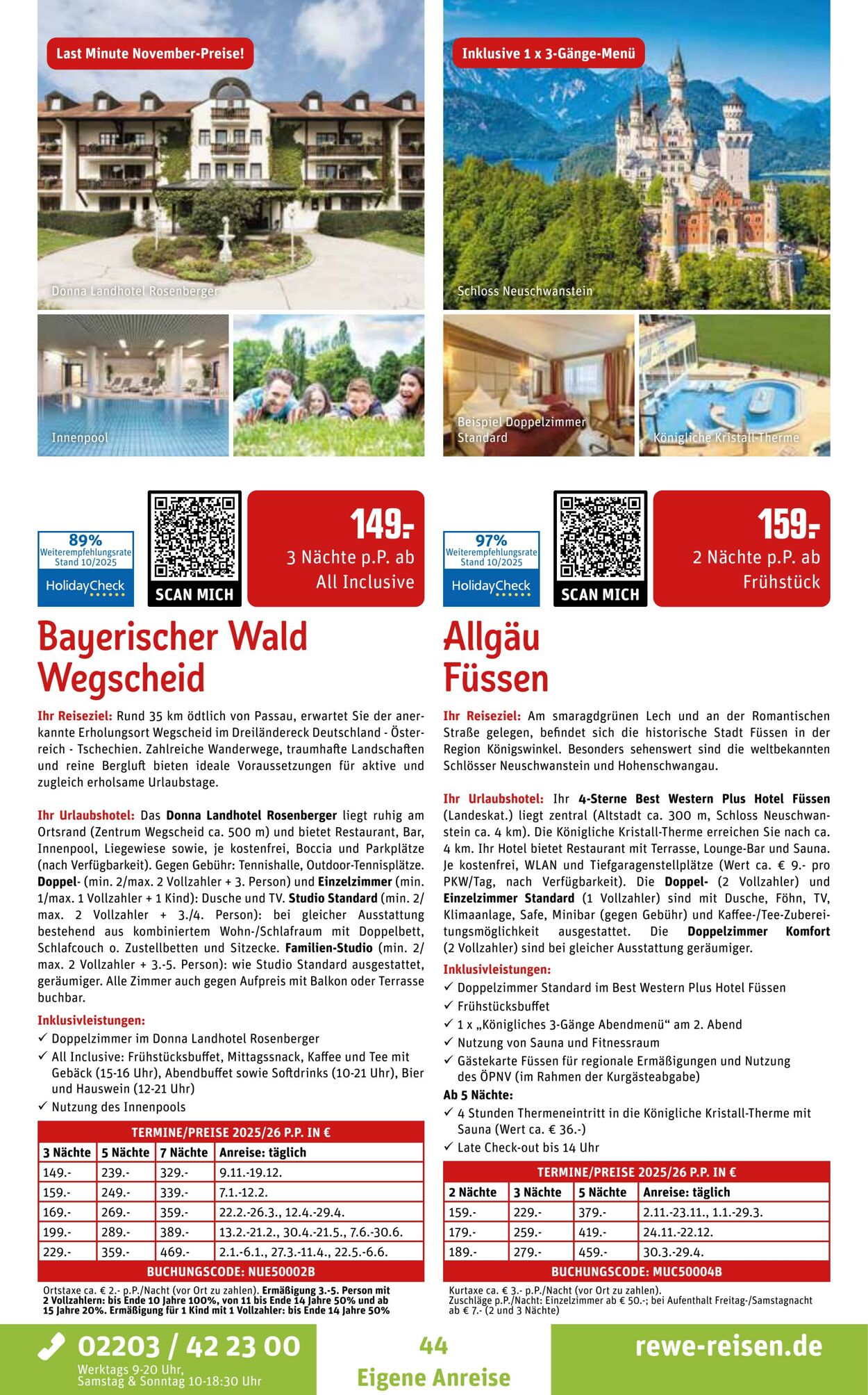 Prospekt REWE Reisen 27.10.2025 - 03.11.2025