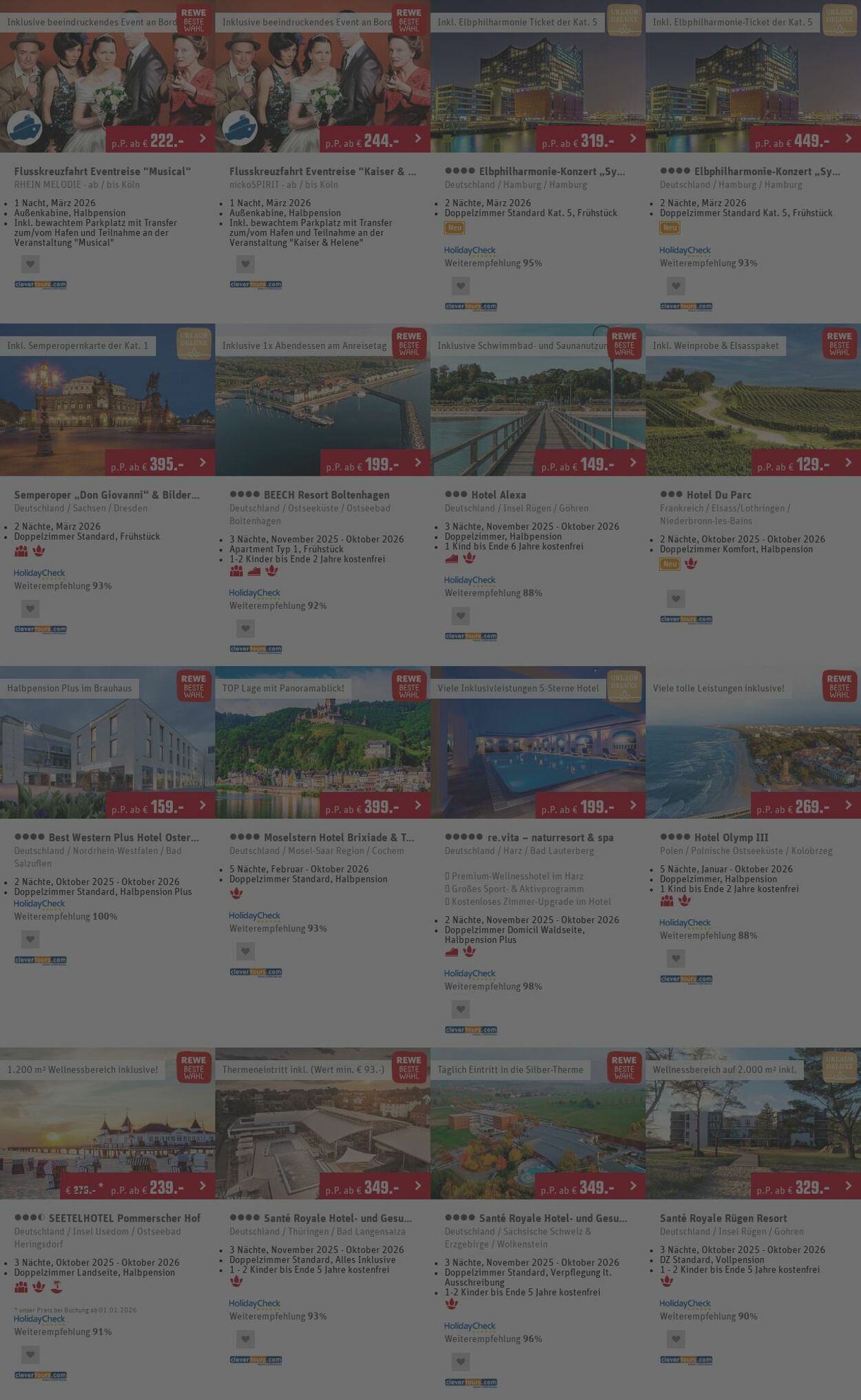 Prospekt REWE Reisen 20.10.2025 - 29.10.2025