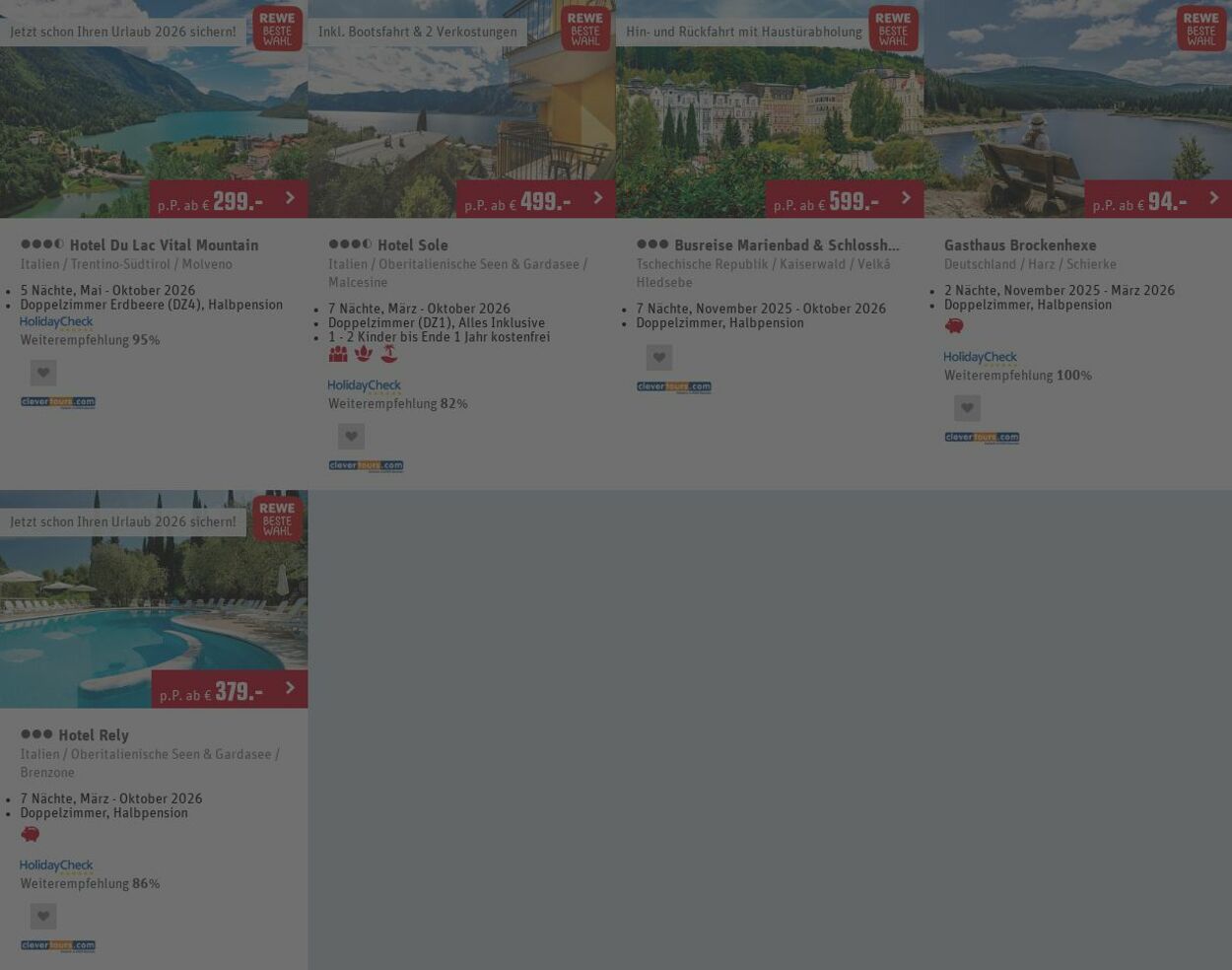 Prospekt REWE Reisen 27.10.2025 - 05.11.2025
