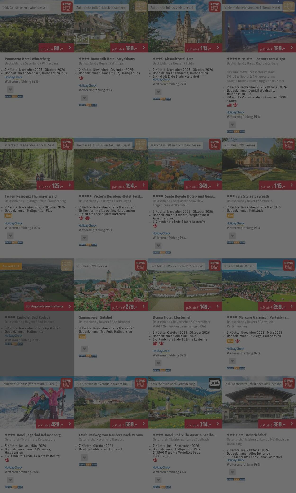 Prospekt REWE Reisen 27.10.2025 - 05.11.2025