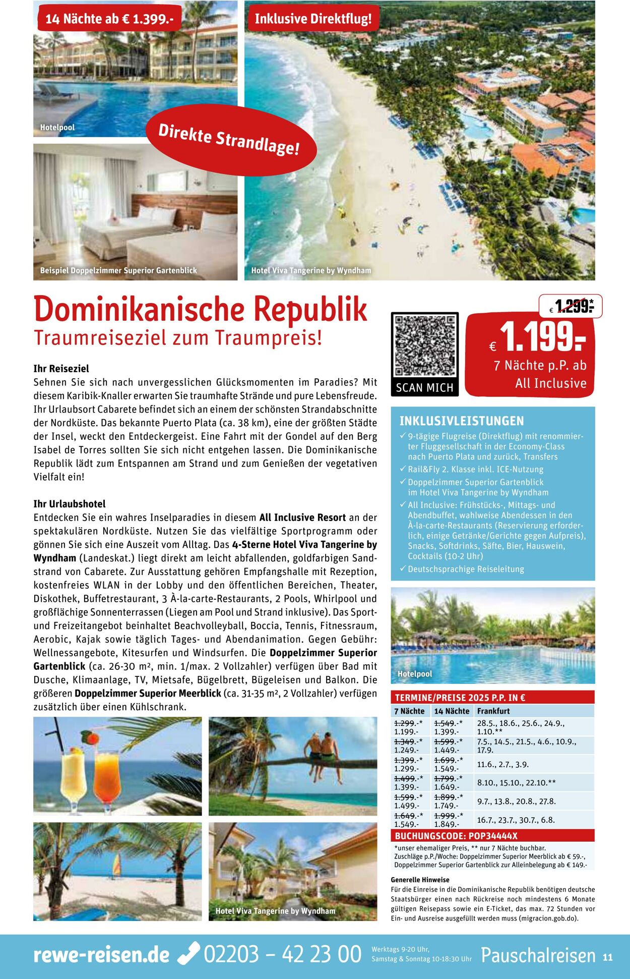 Prospekt REWE Reisen 24.12.2024 - 31.01.2025