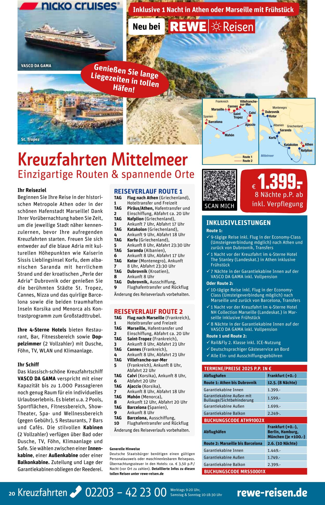 Prospekt REWE Reisen 25.09.2024 - 25.10.2024