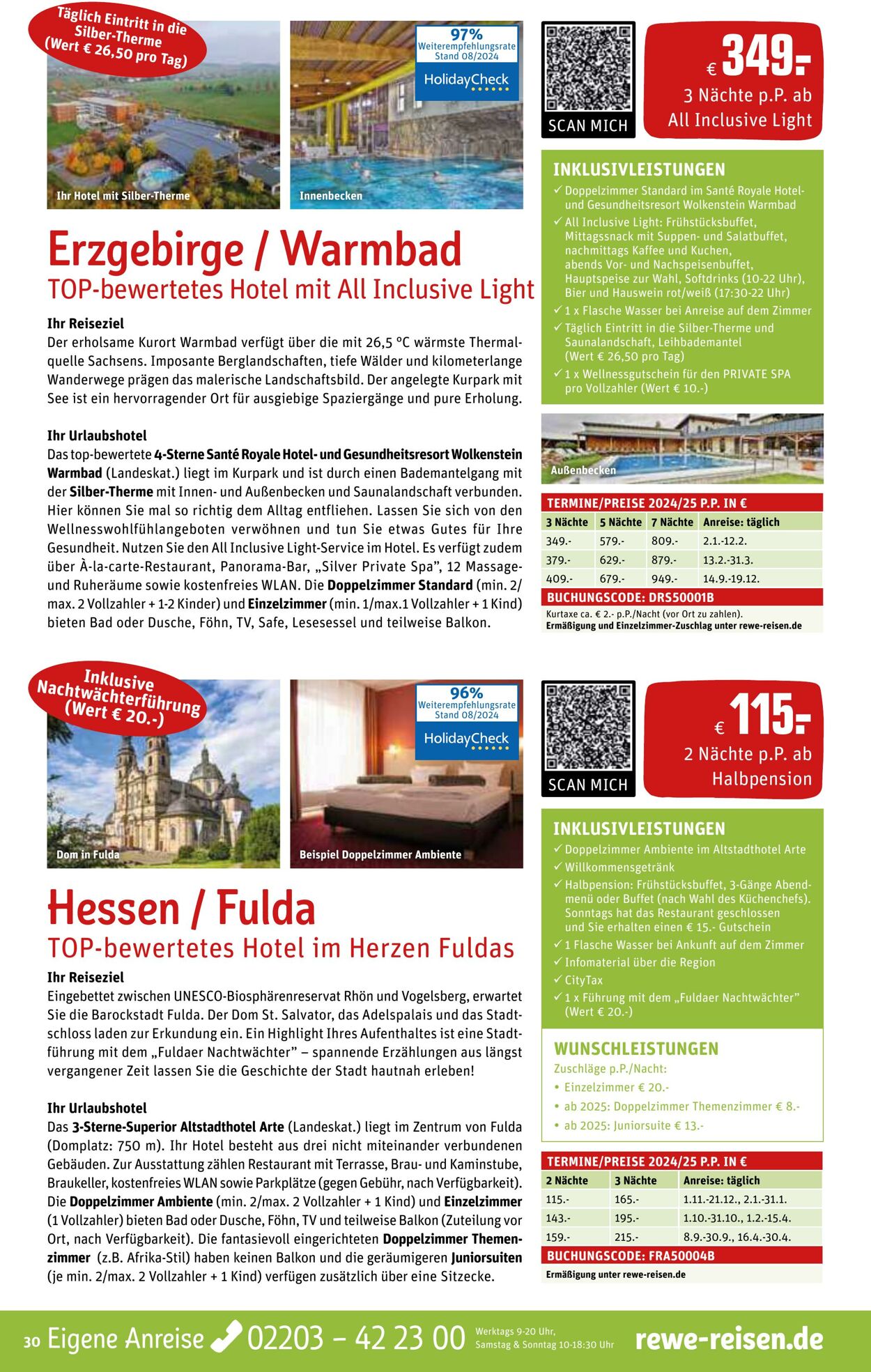 Prospekt REWE Reisen 01.09.2024 - 27.09.2024