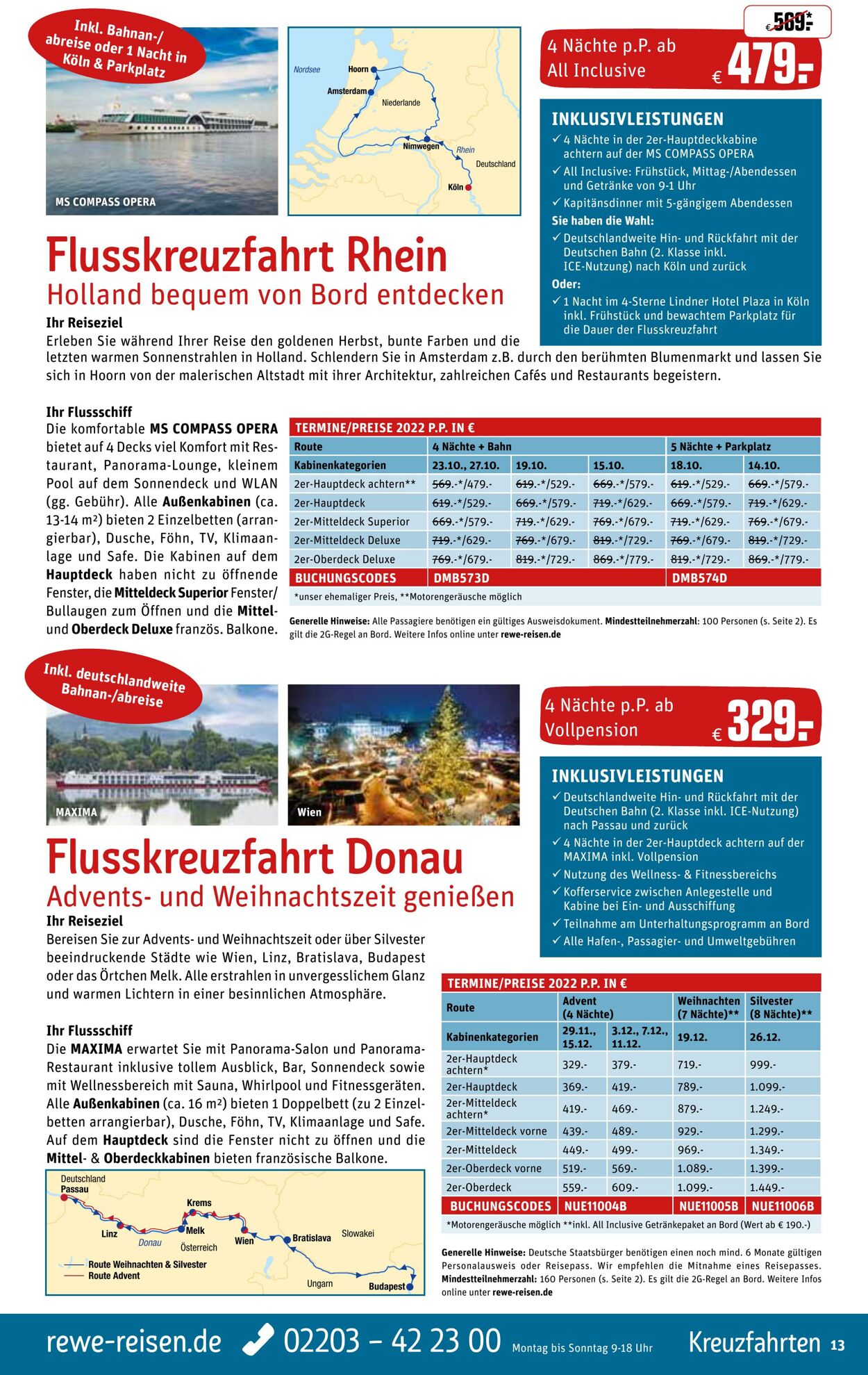 Prospekt REWE Reisen 29.07.2022 - 26.08.2022