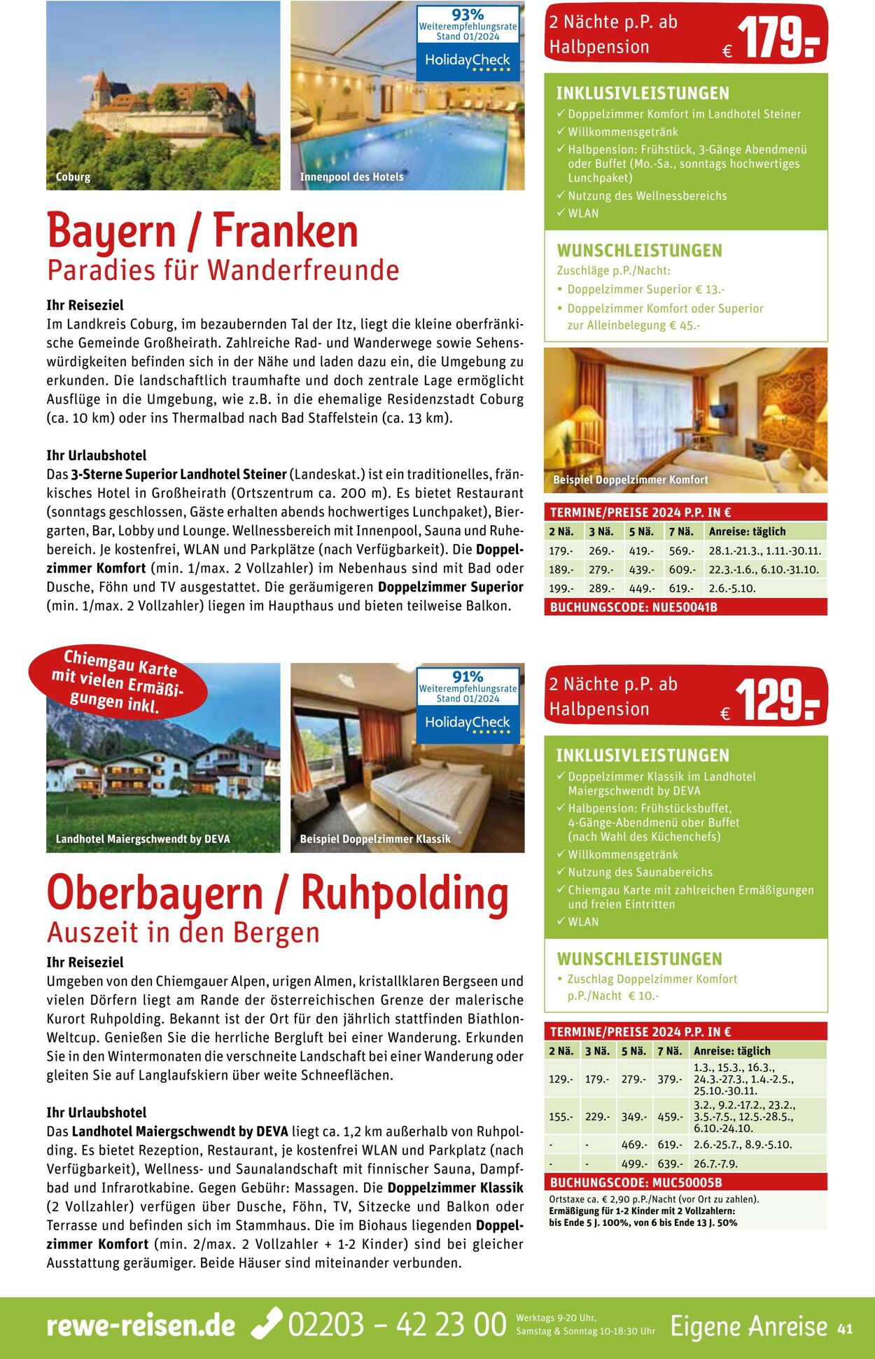 Prospekt REWE Reisen 29.01.2024 - 23.02.2024