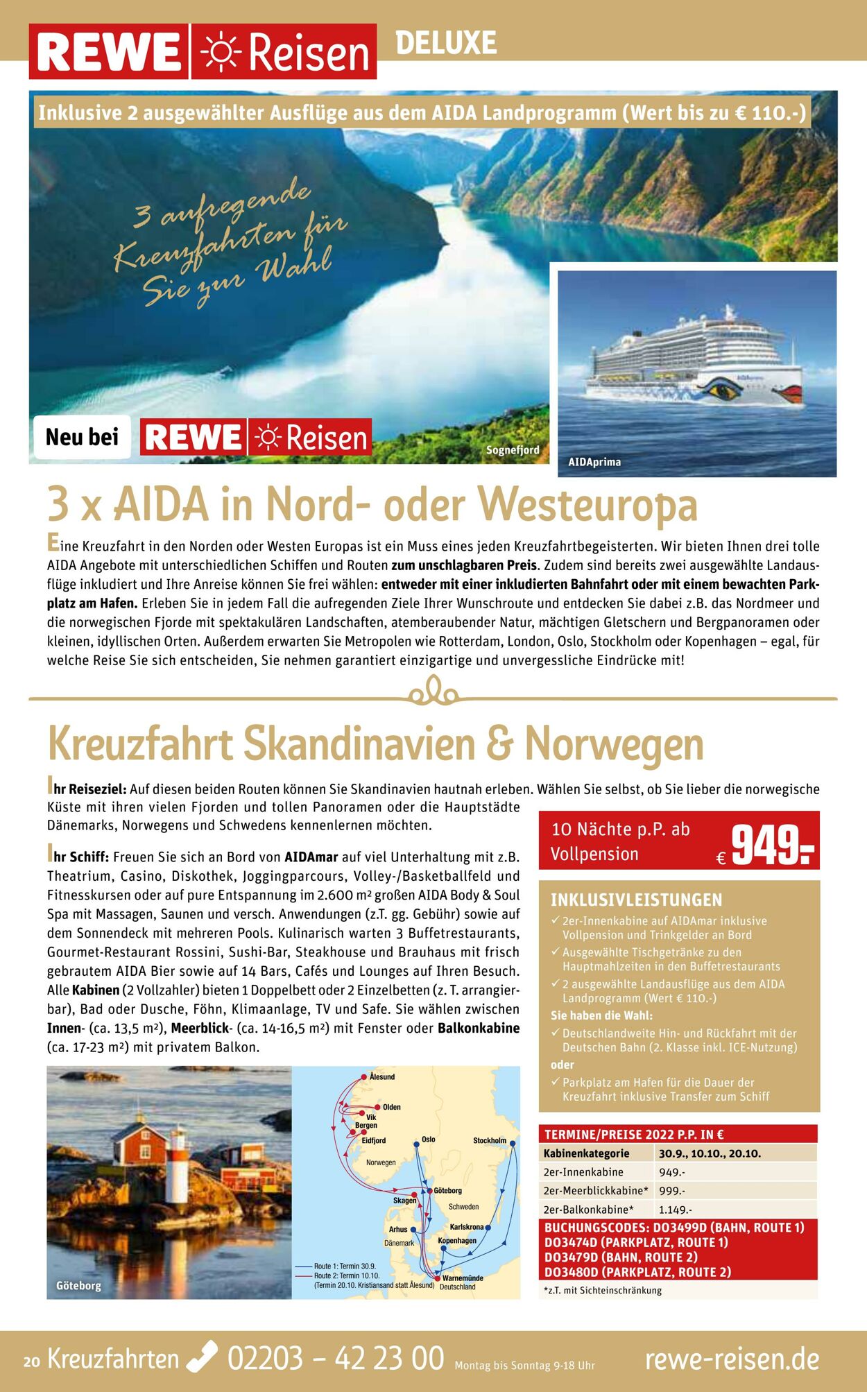 Prospekt REWE Reisen 02.07.2022 - 29.07.2022