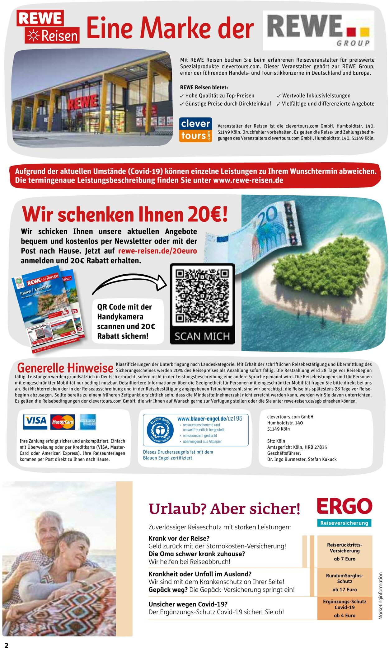 Prospekt REWE Reisen 01.05.2023 - 26.05.2023