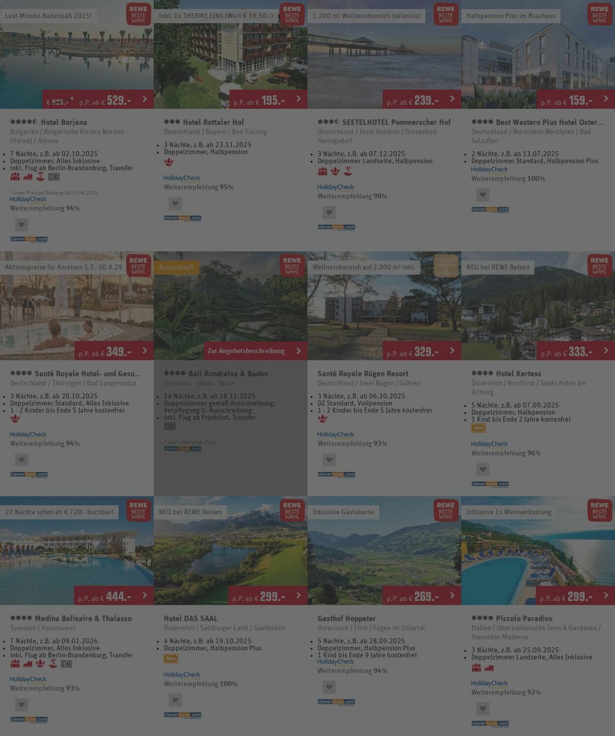 Prospekt REWE Reisen 30.06.2025 - 09.07.2025