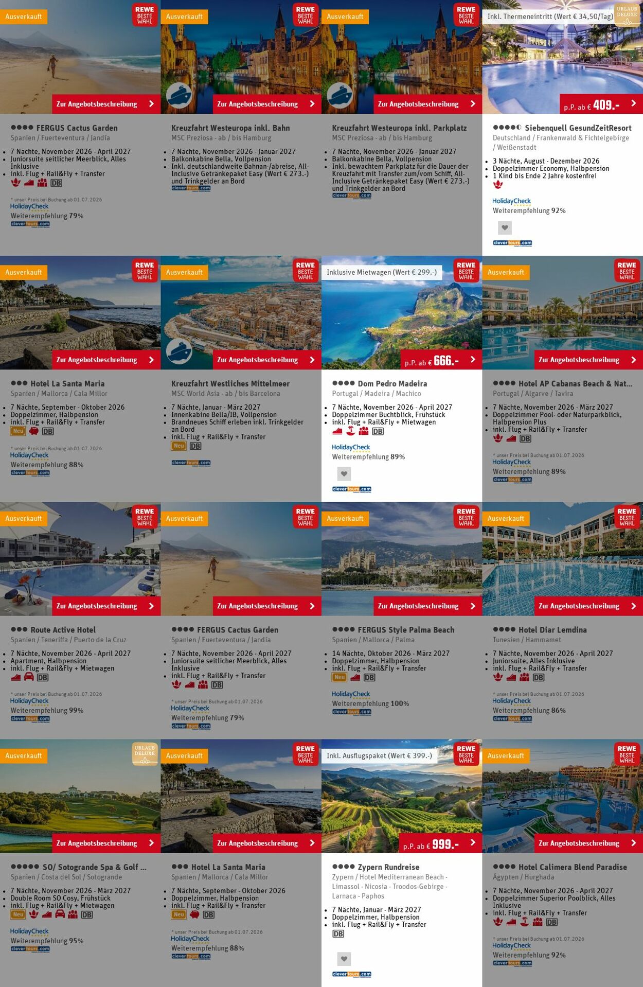 Prospekt Rewe - Angebote Prospekt Juni 2026 | REWE Reisen 20 Jul, 2026 - 29 Jul, 2026