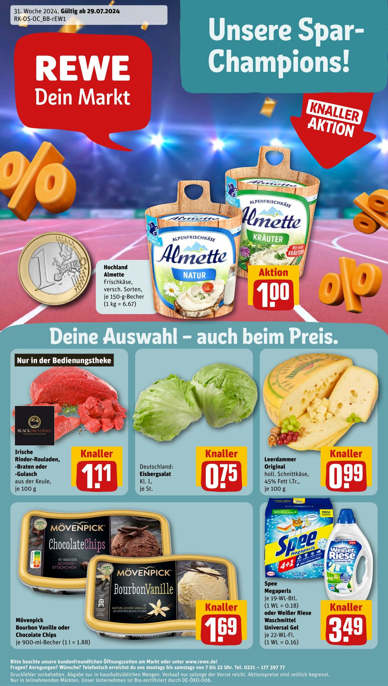 Prospekt Rewe 28.07.2024 - 03.08.2024