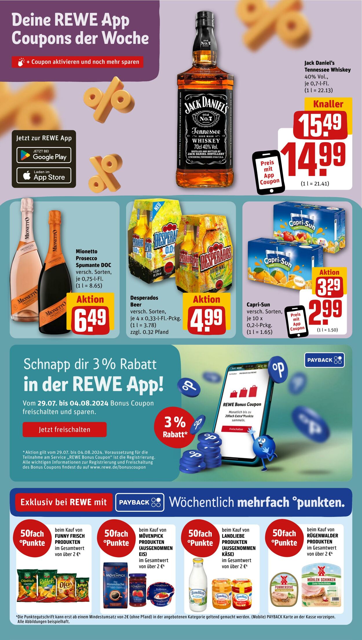 Prospekt Rewe 28.07.2024 - 03.08.2024